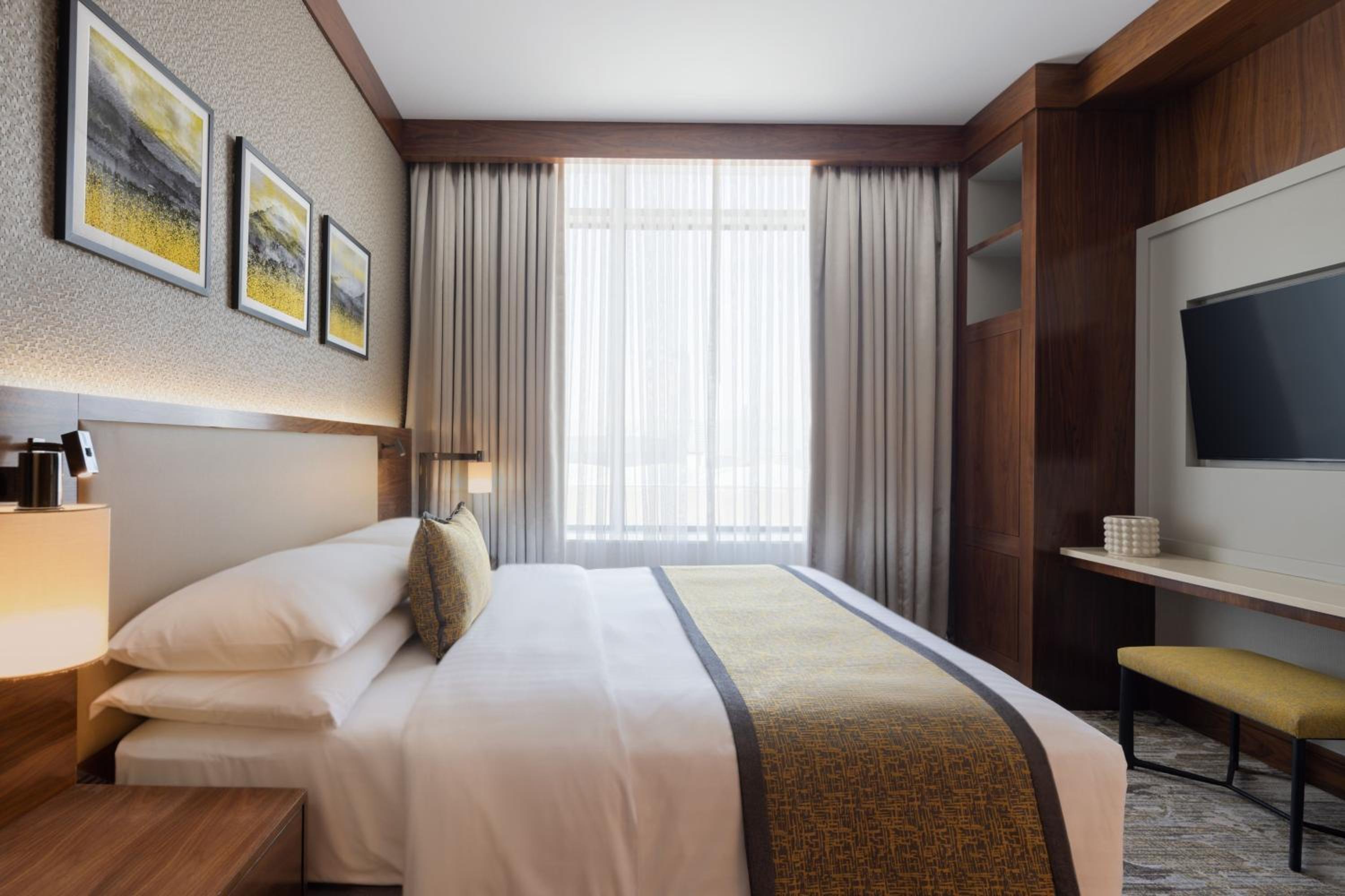 شقة ديلوكس بسريرين كينج بإطلالة على المدينة بغرفتي نوم