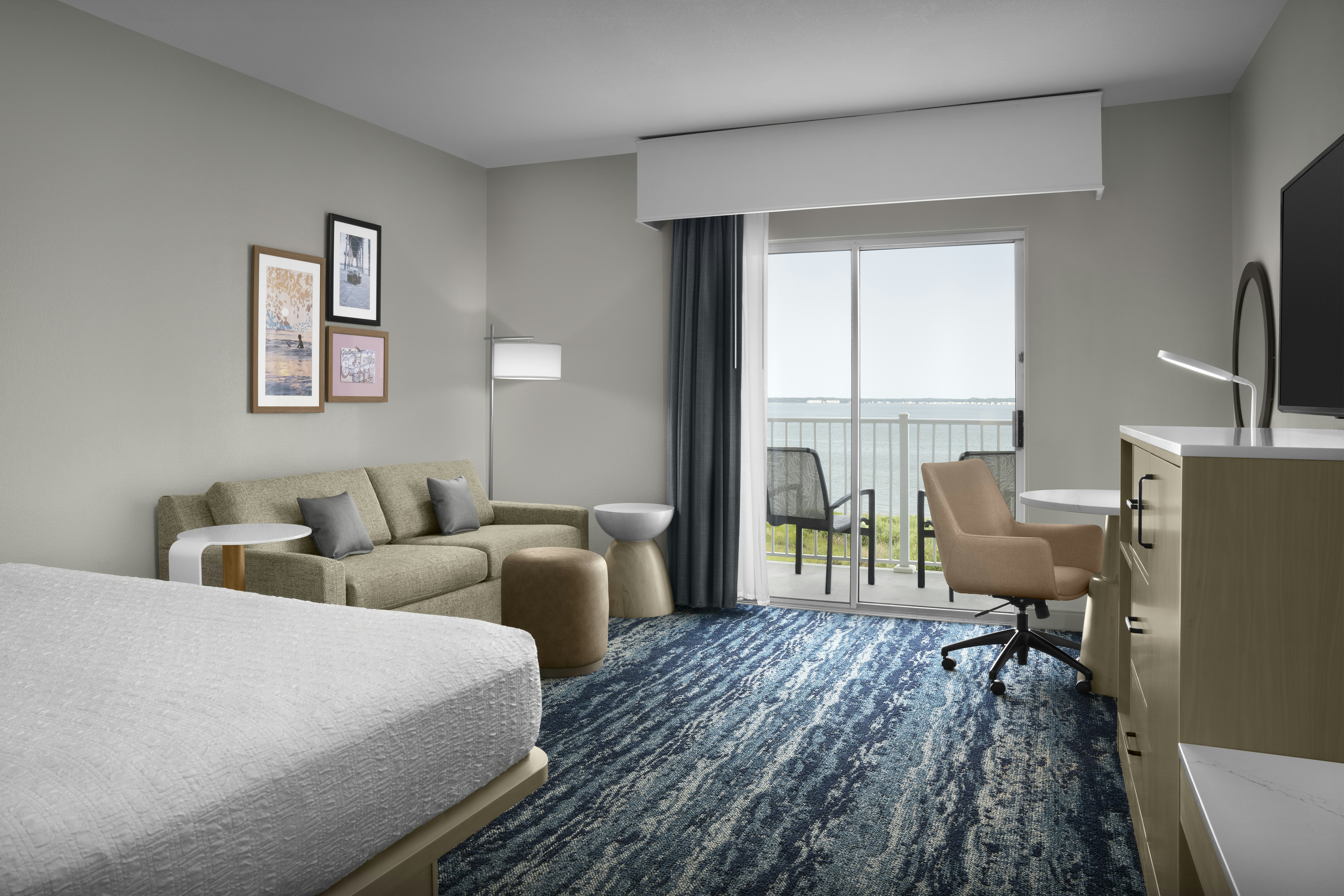 Room, King Bed, Bay Front, Accessible، Hampton Inn And Suites Ocean City Bayfront Convention Center 3/4