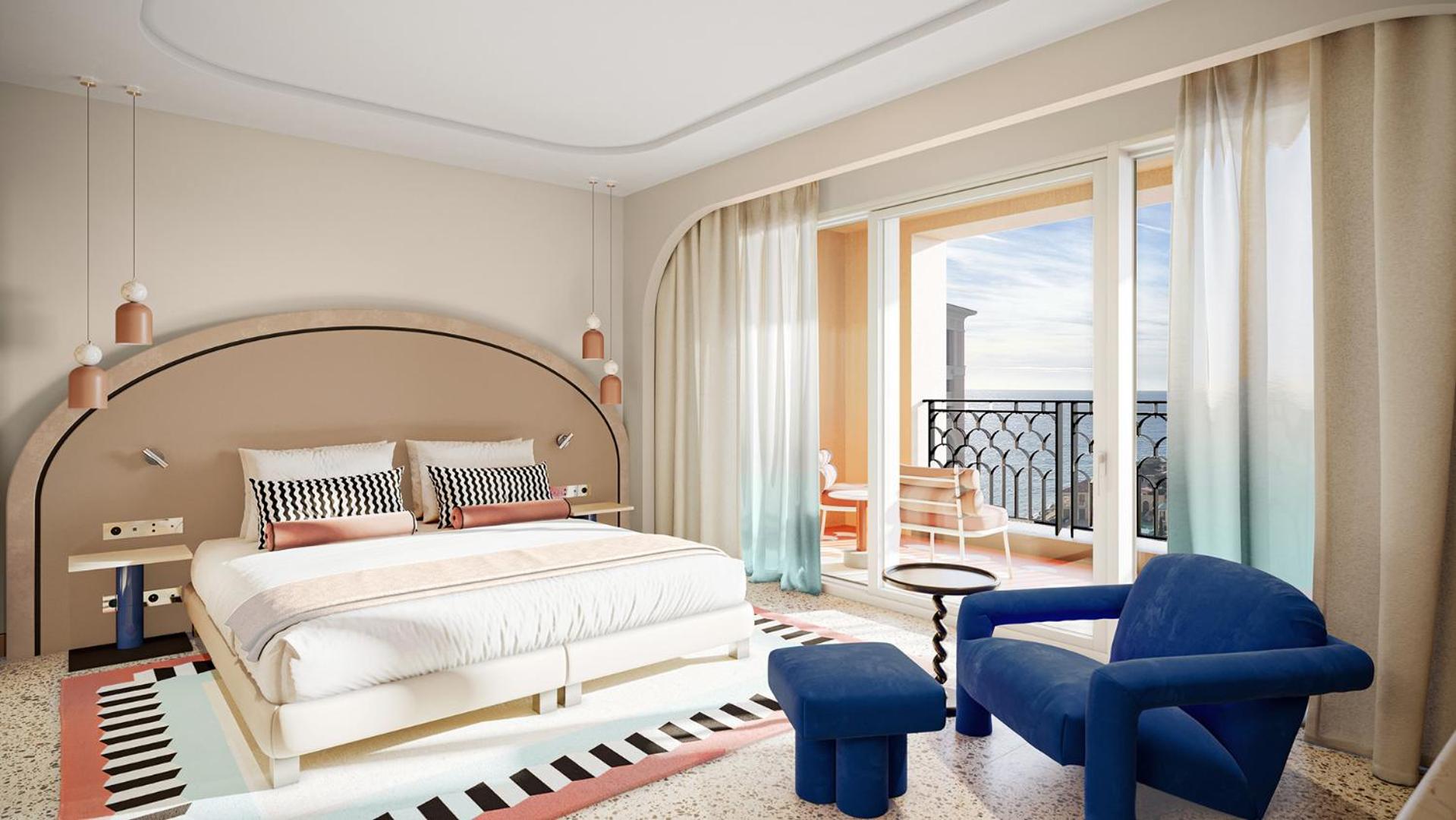 Room, Double or Twin Bed, Sea View