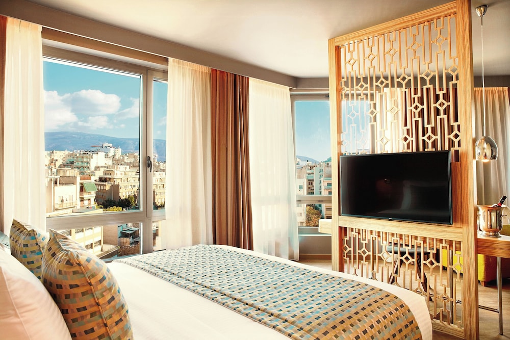 Junior Suite, King Bed, Acropolis View, Sofa