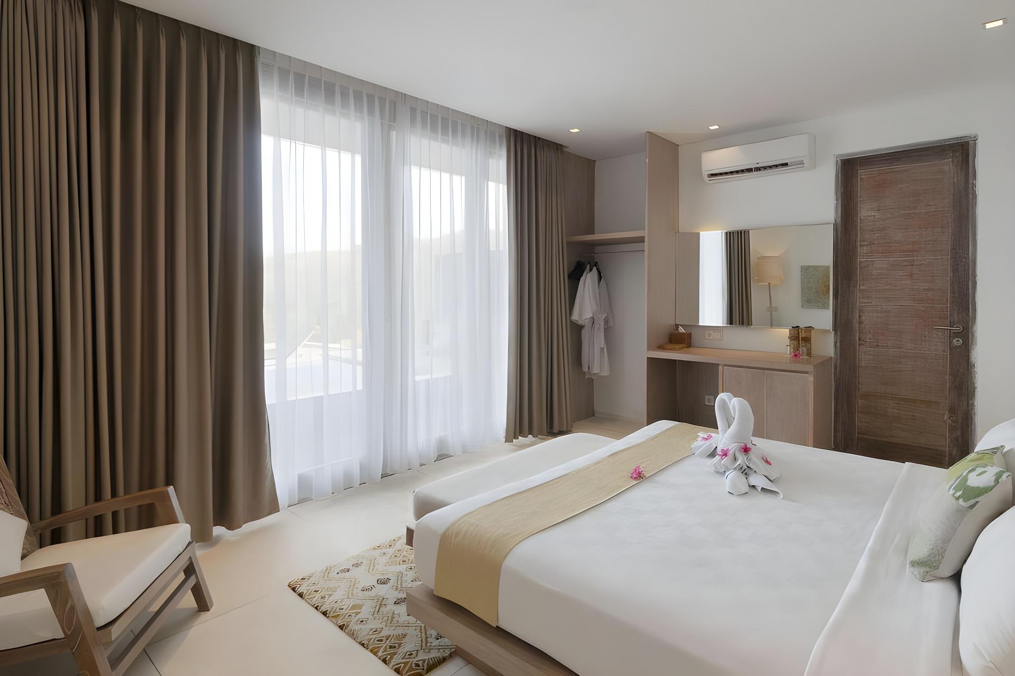 جناح بإطلالة على الجبل بشرفة بمسبح خاص، Svarga Resort 2/2