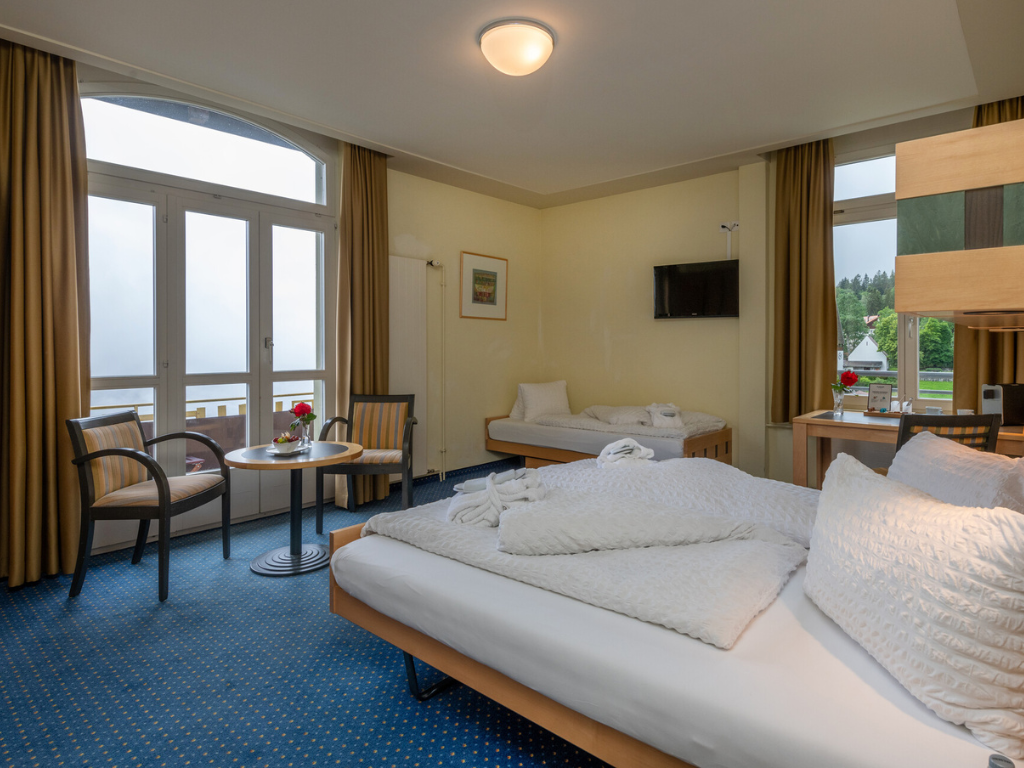 Panorama, Superior, 2 Double Beds, Mountain View