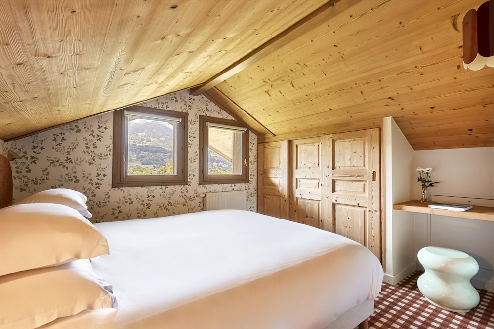 شقة بسرير كوين بإطلالة على الجبل بشرفة، Best Western Plus Pays du Mont Blanc 4/6