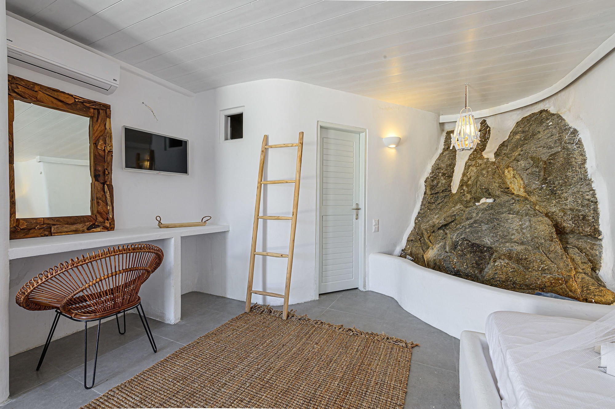 فيلا بريميوم بسريرين منفصلين وسريرين كوين بـ6 غرف نوم مع أريكة بمسبح خاص، 9 Muses Villas Mykonos 6/10