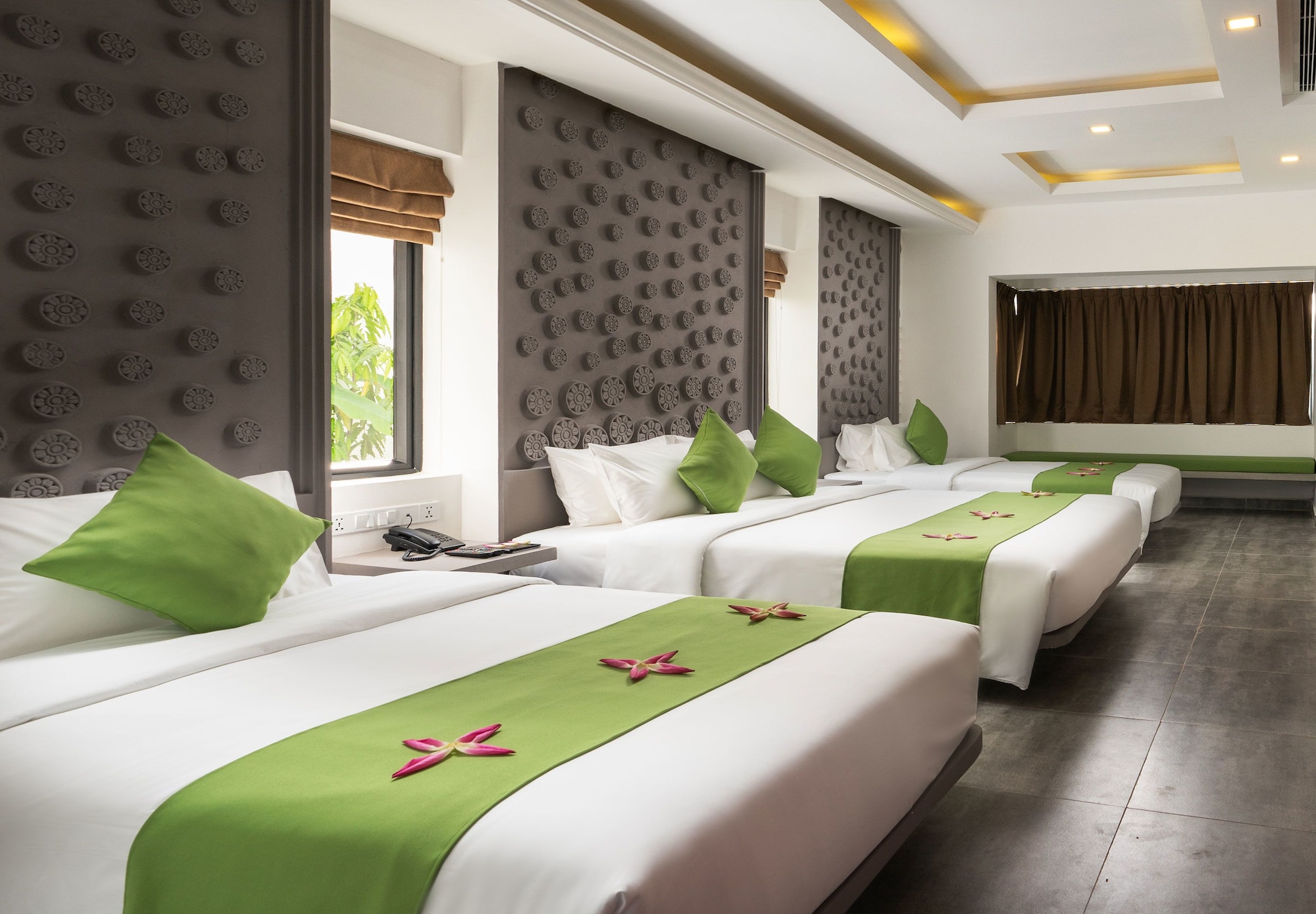جناح عائلي بسرير كينج وسريرين كوين بغرفة نوم واحدة، Khmer Mansion Residence 3/4