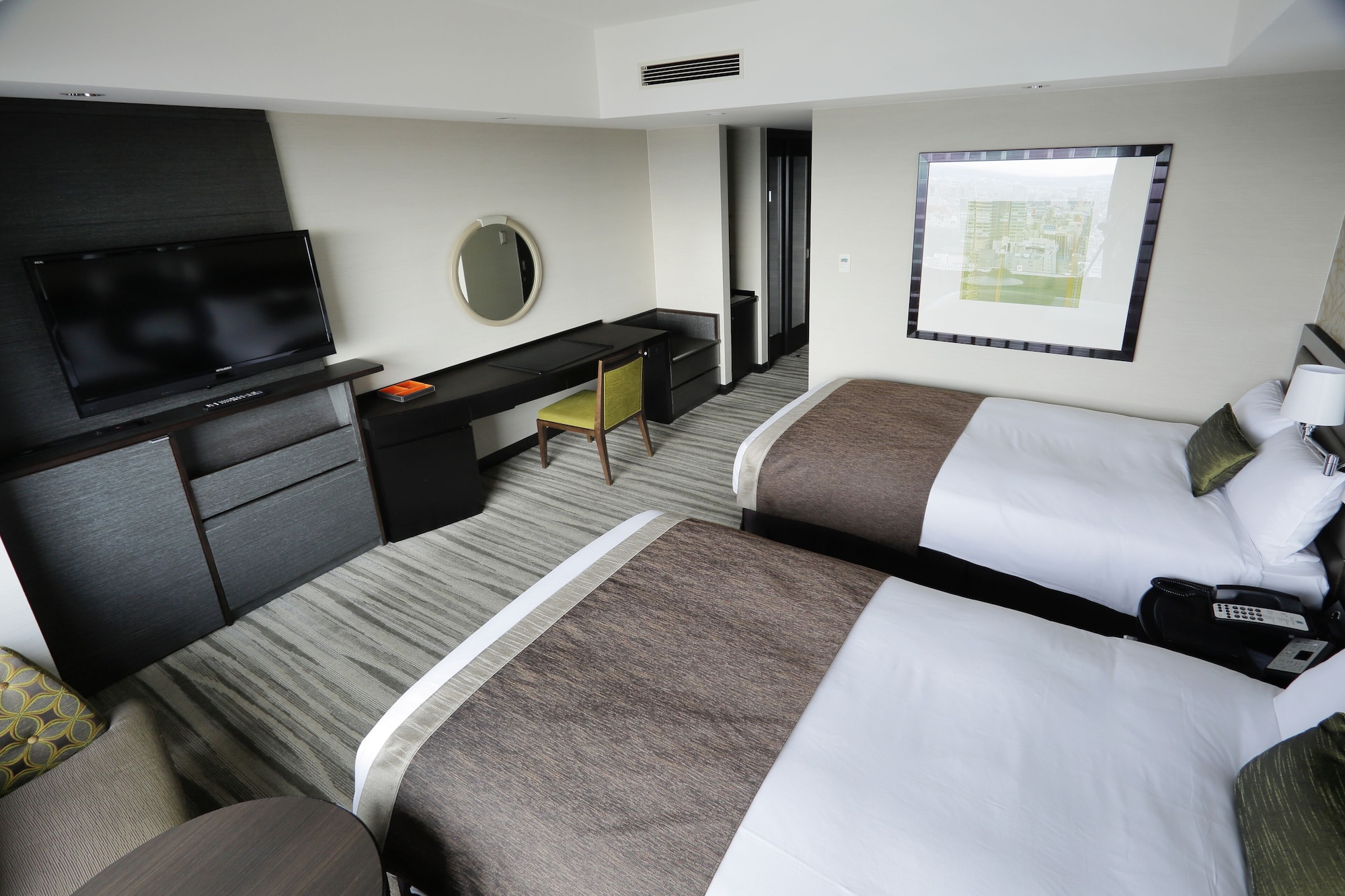 Moderate, Twin Beds, High Floor, JR Tower Hotel Nikko Sapporo 3/4