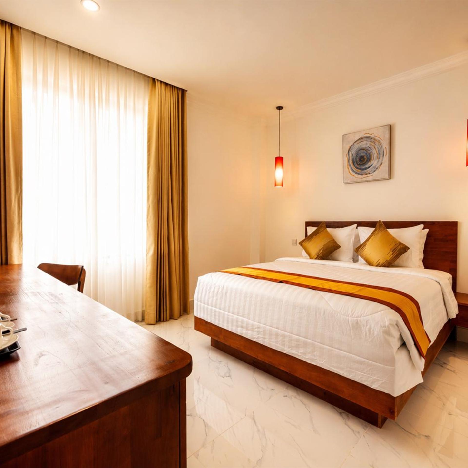 غرفة سوبيريور بسرير مزدوج بإطلالة على المسبح، Le Kree Downtown Hotel 10/10