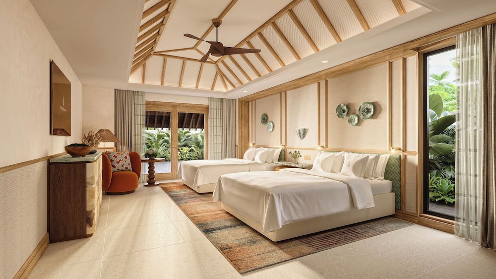 Island, Beach, Villa, 2 Queen Beds, Beach View, Private Pool