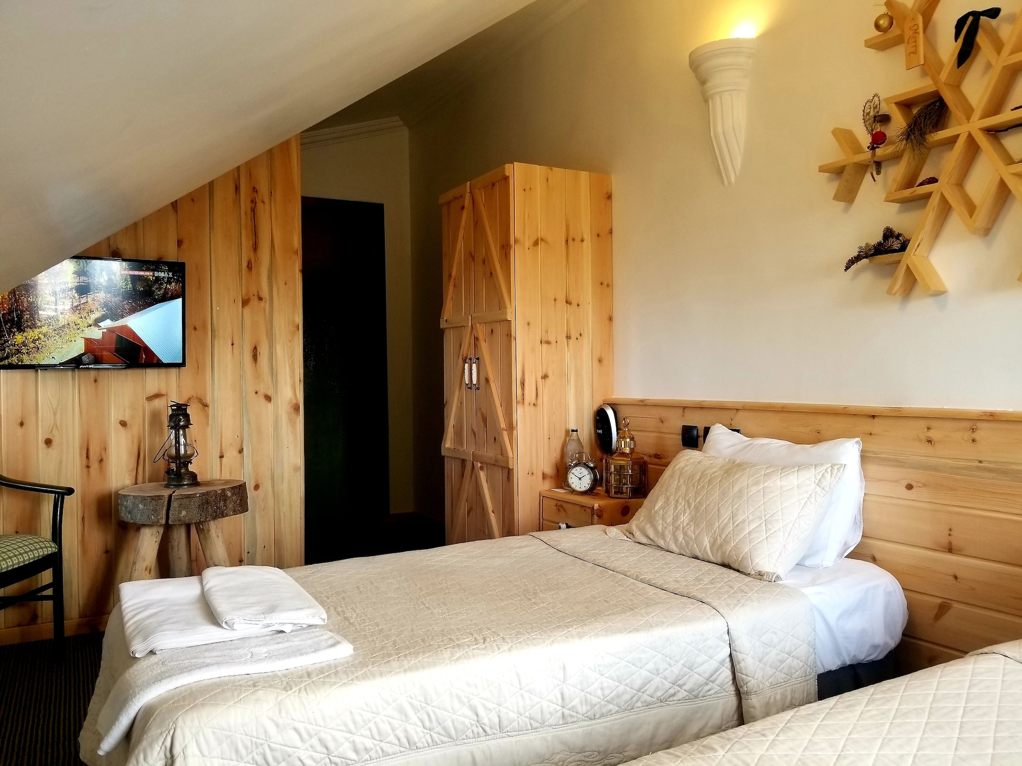 Room, Twin Beds, Attic