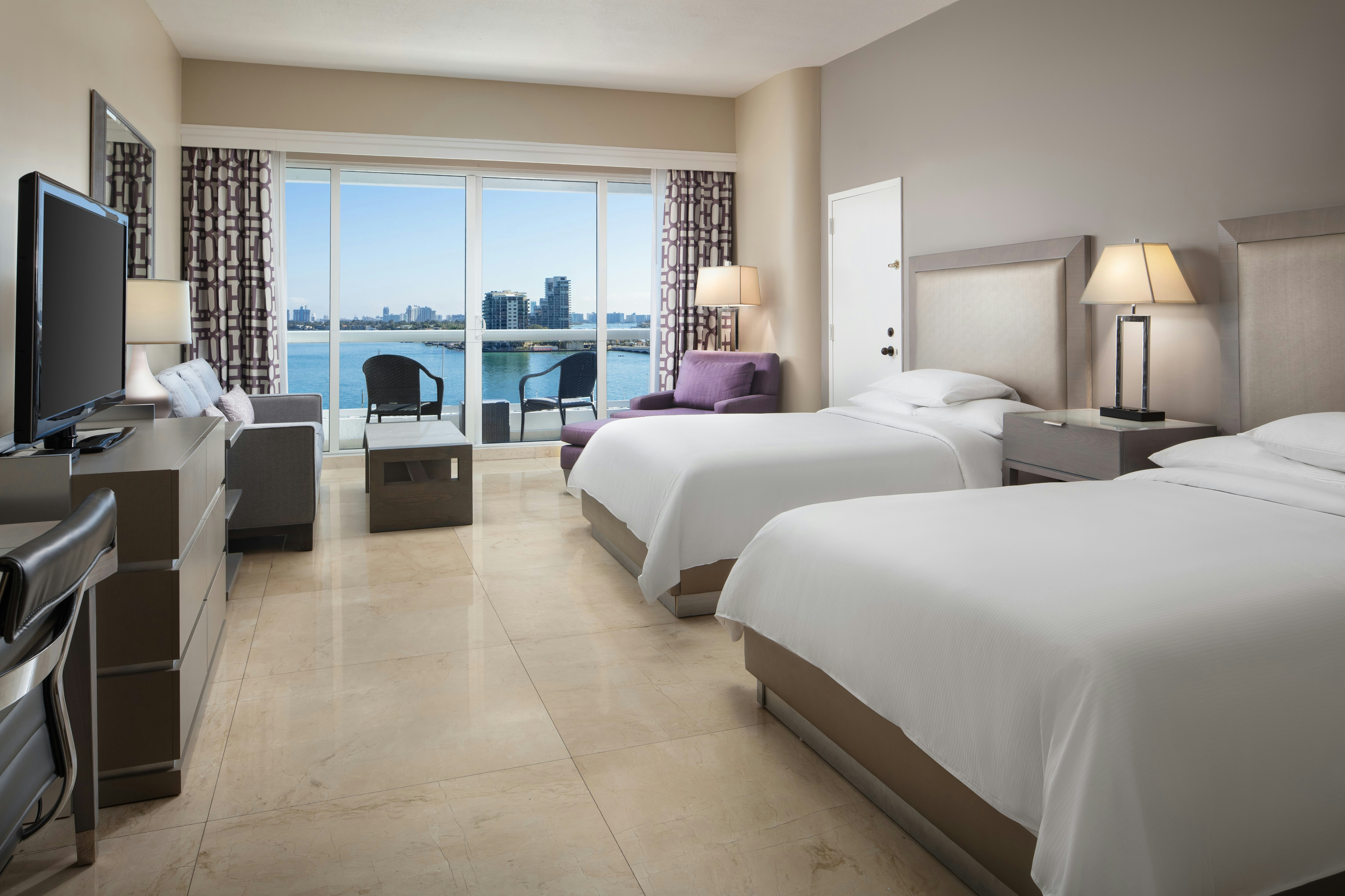 ROOM, 2 DOUBLE BEDS, BAY VIEW, BALCONY