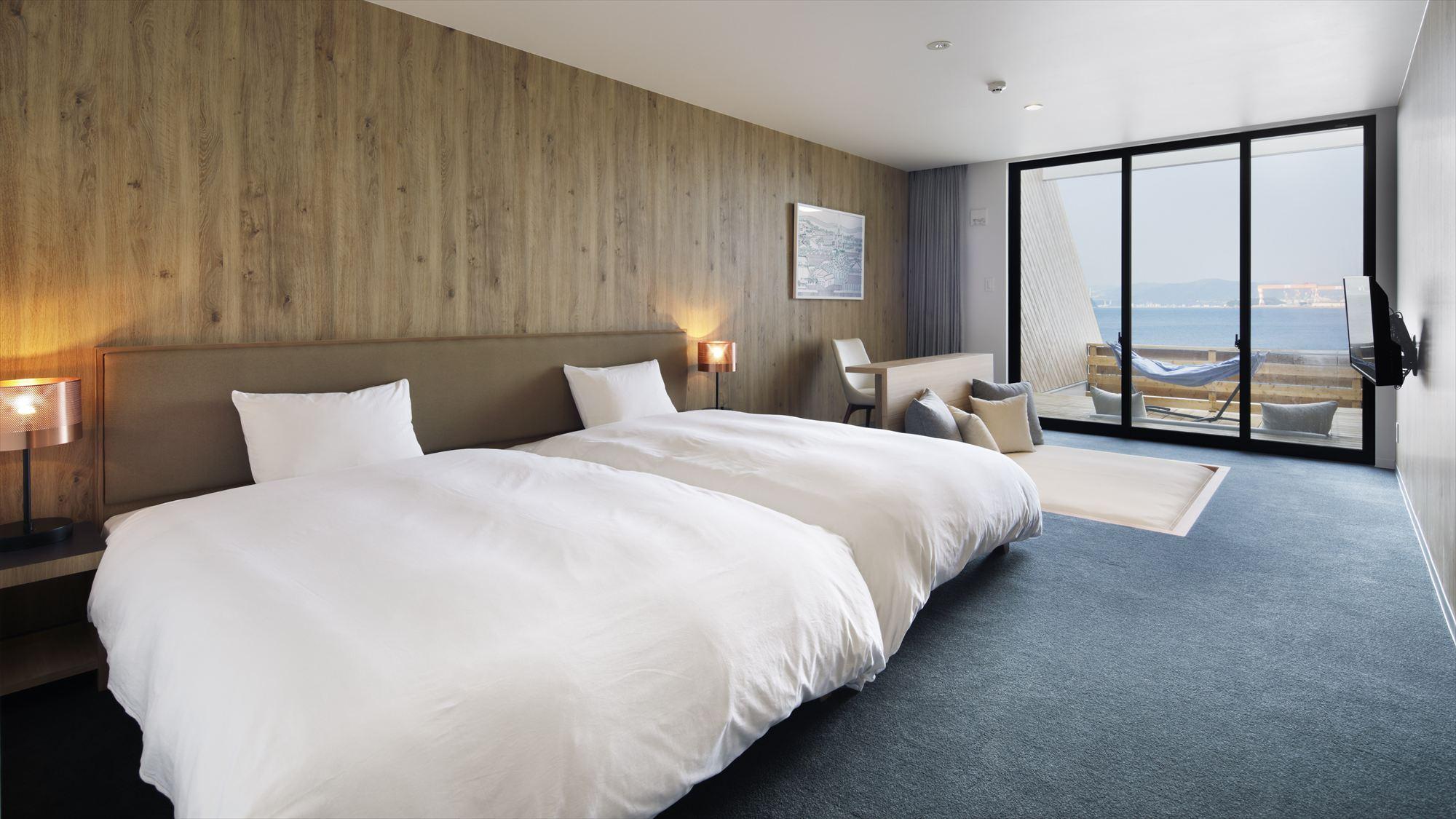 Lodge, Twin Beds, Ocean View, Terrace