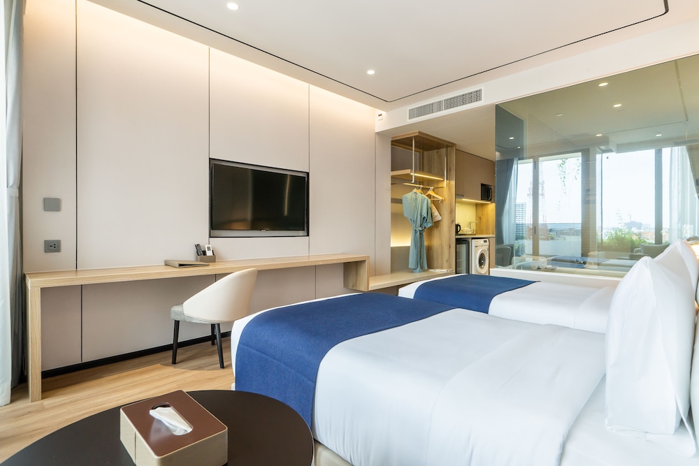 غرفة ديلوكس بسريرين منفصلين، Arbour Hotel and Residence Pattaya (SHA Plus+) 2/5