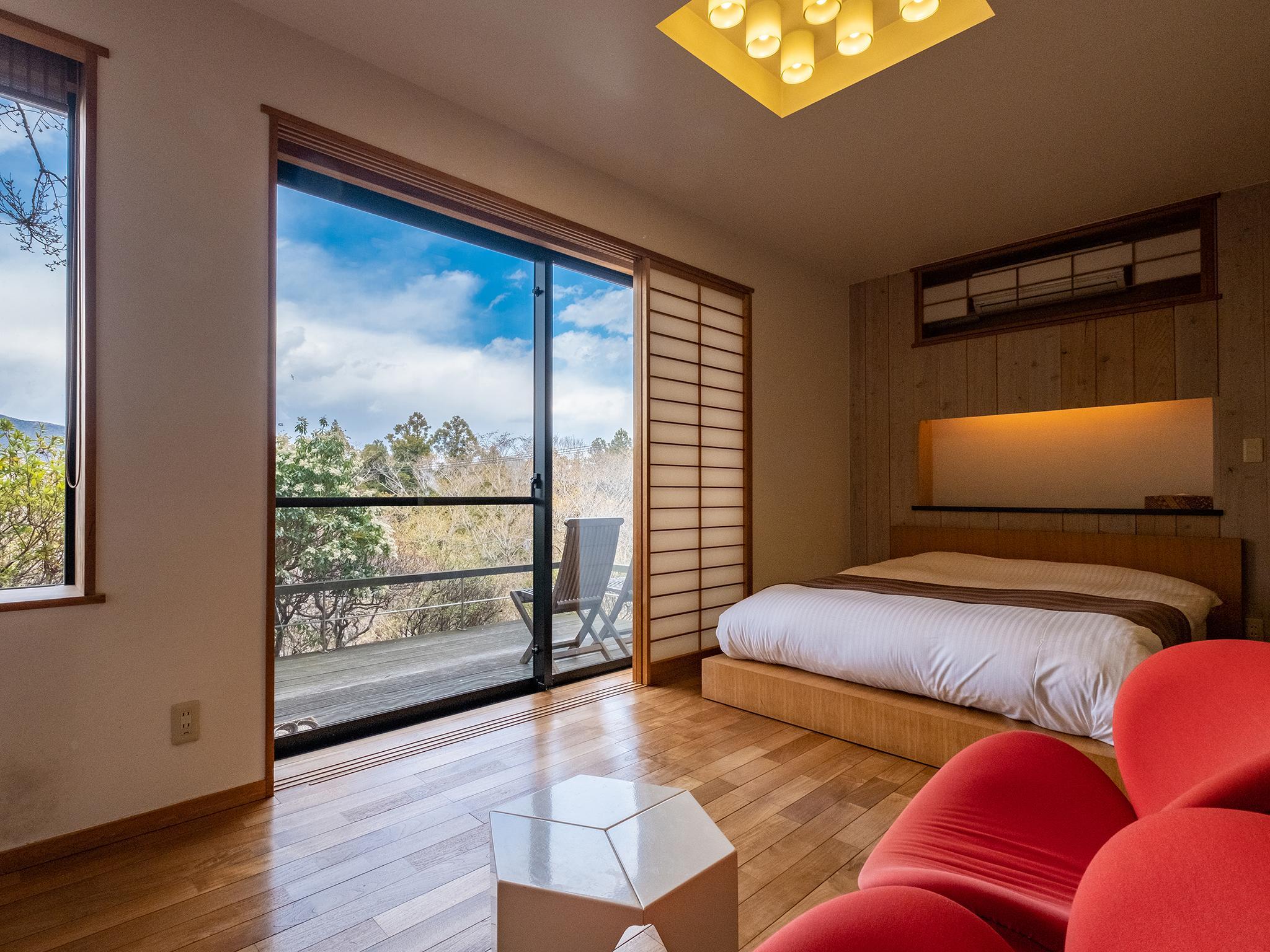 Japanese Western, Double Bed, Outdoor Bath