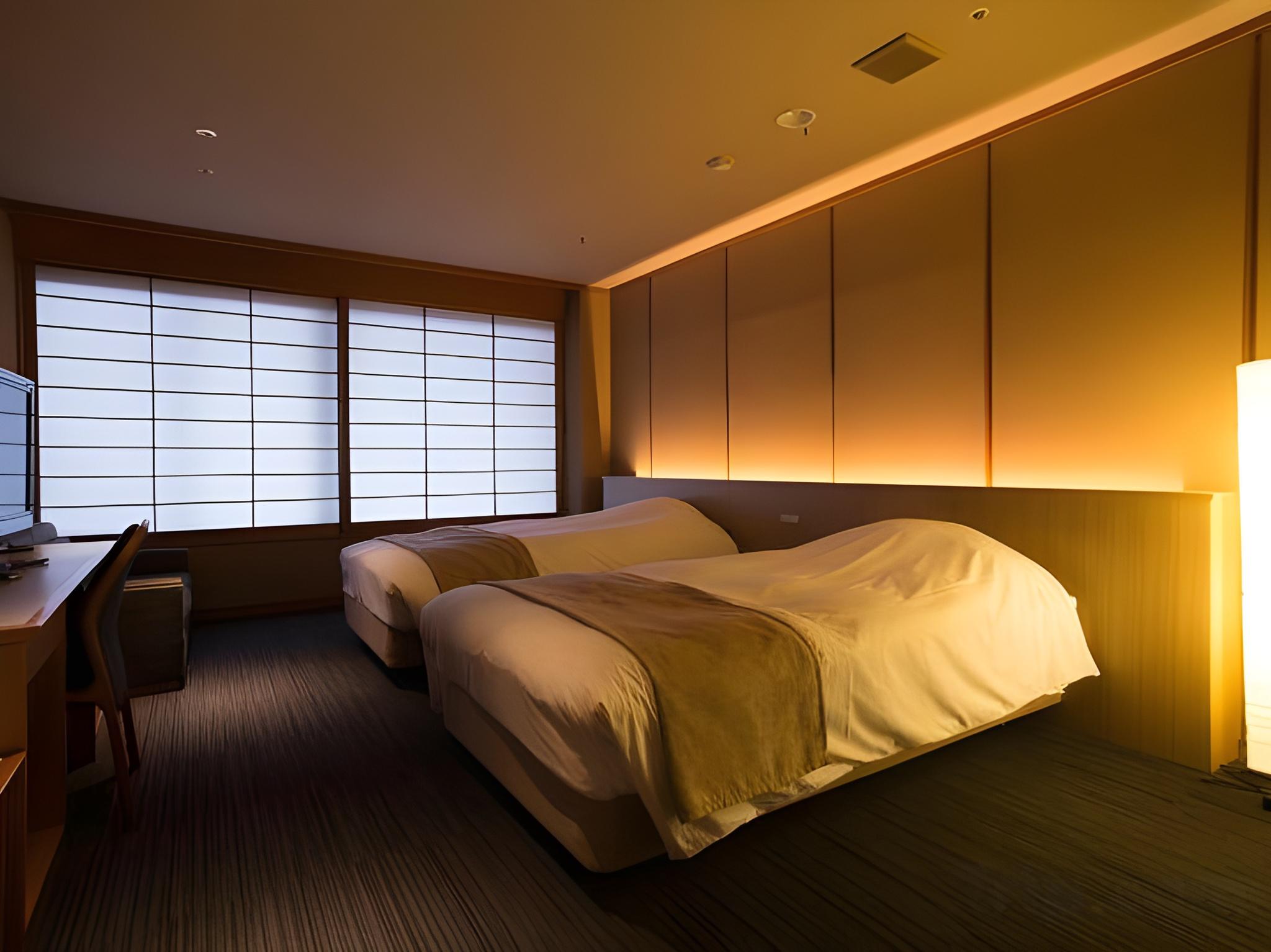 Theater, Twin Beds, Hot Spring Bath