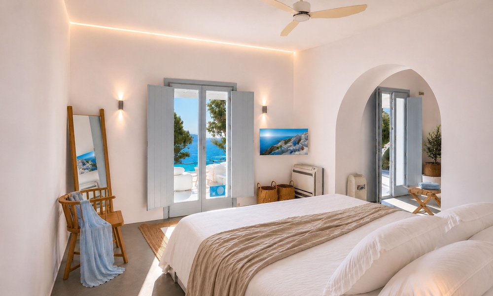Horizon, Luxury, Studio, Suite, King Bed, Sea View, Sofa، SANTORINI HEIGHTS 3/9