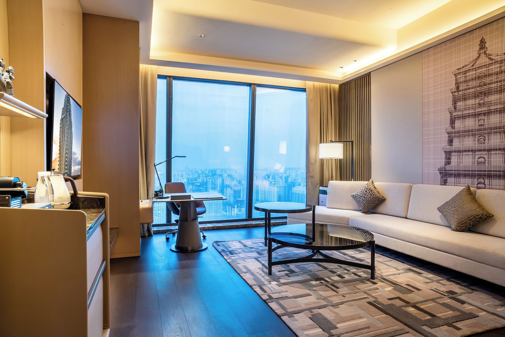 غرفة تنفيذية بسرير كينج، JW Marriott Hotel Xi'an 5/10