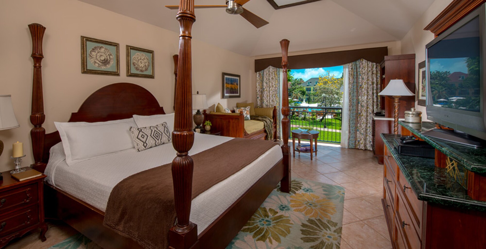 1 Bedroom, French, Village, Luxury, King Bed, Garden View