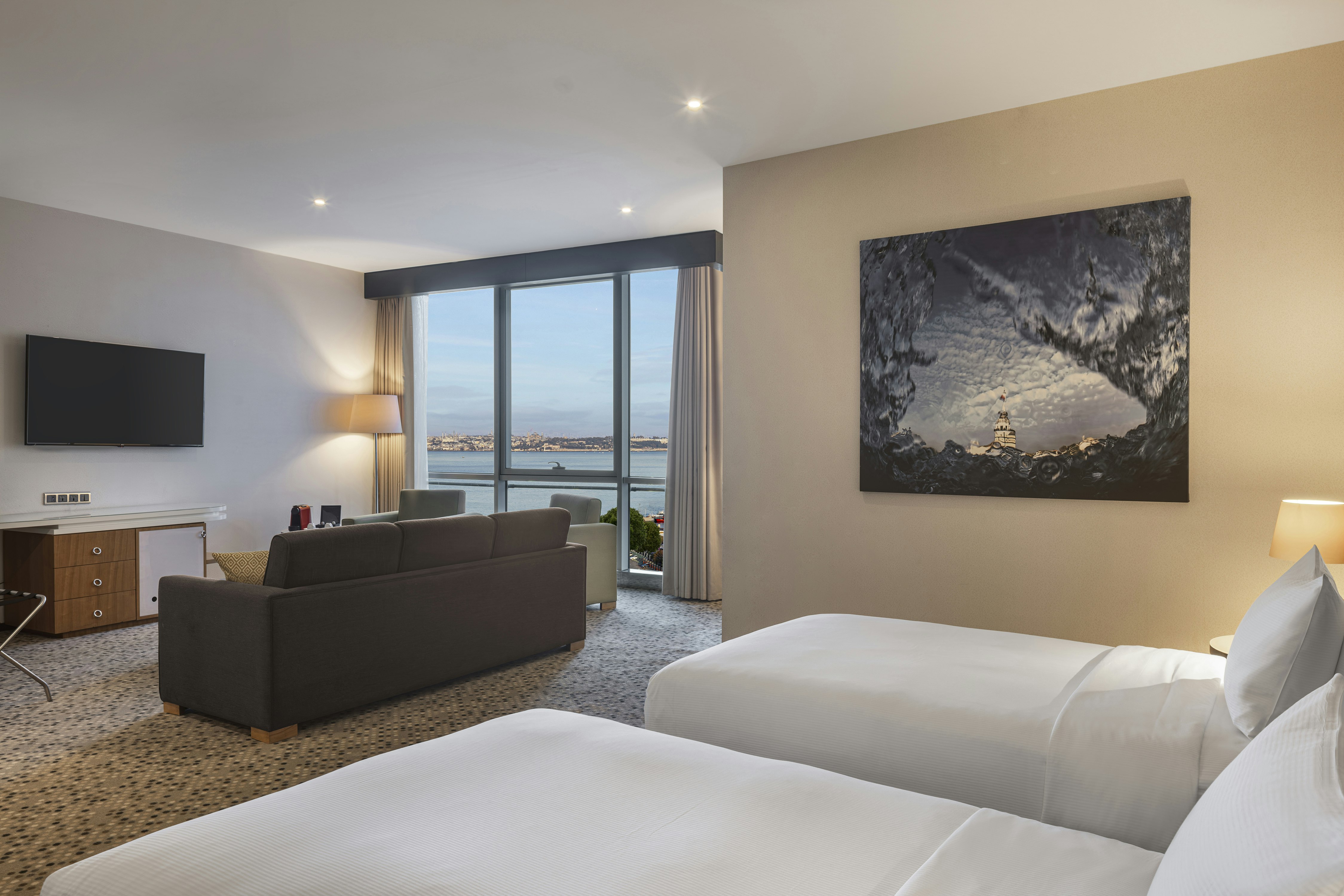 Junior Suite, Twin Beds, Sea View