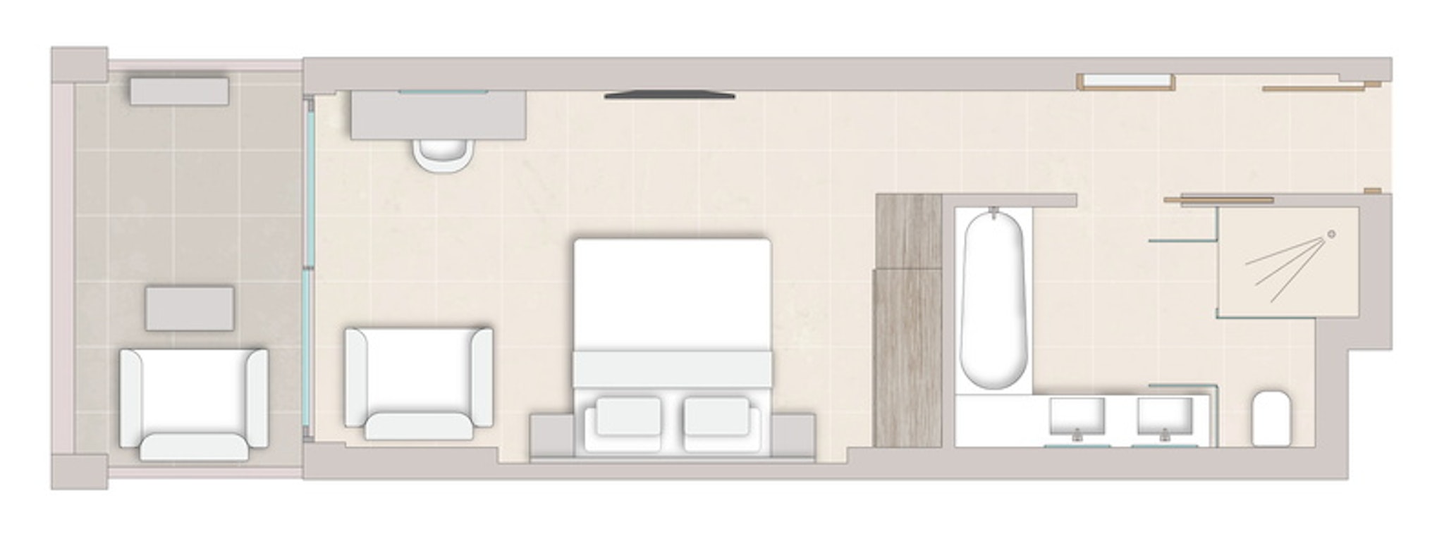 Superior, Double Bed, Lateral Side Sea View، Ikos Andalusia 3/3