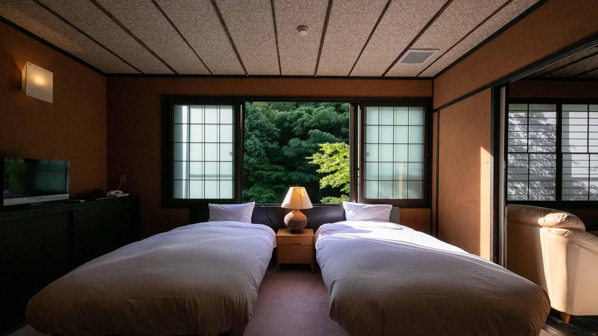 Japanese Western, Luxury, Suite, Riverside, River View, Smoking