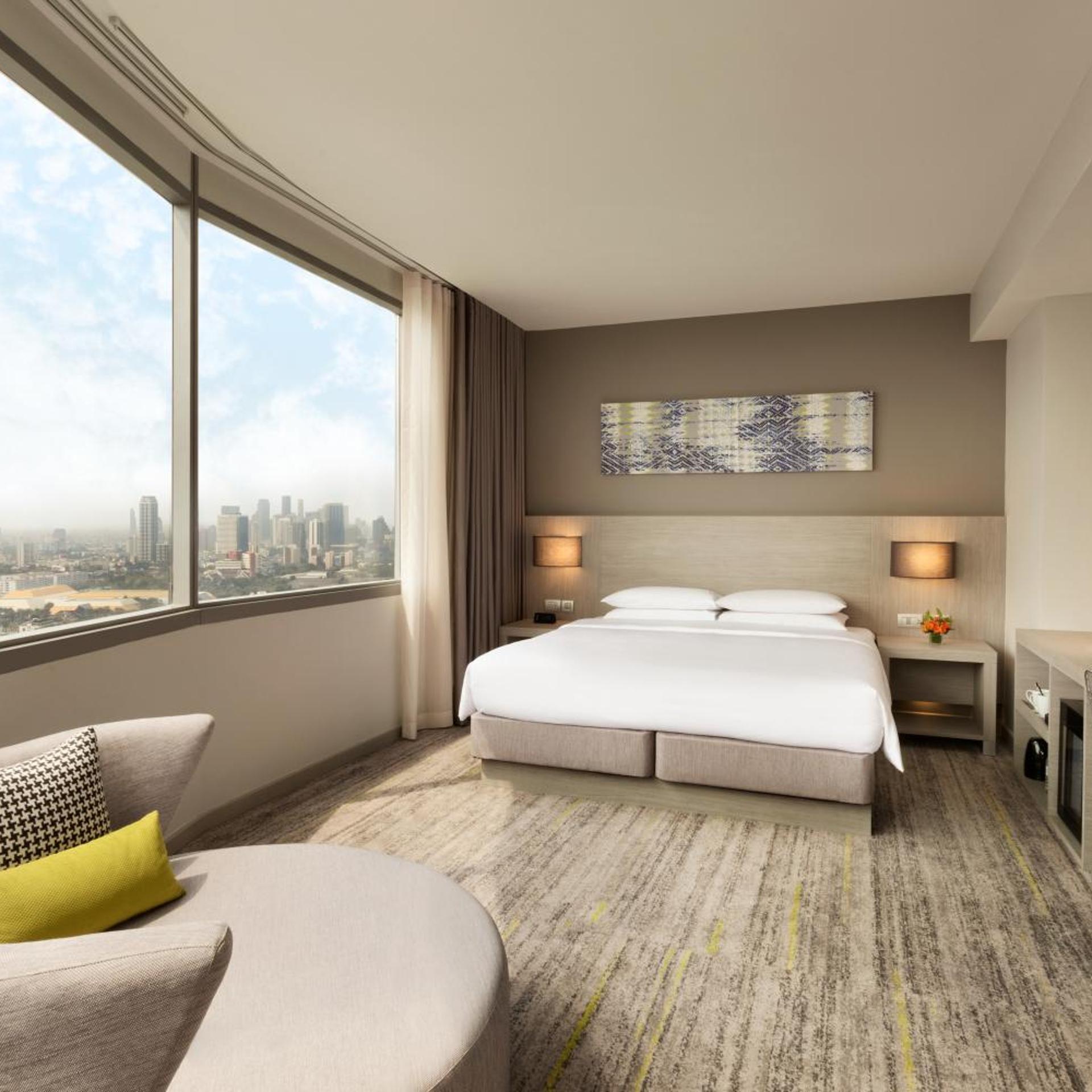غرفة بسرير كينج بإطلالة على المدينة، HYATT PLACE BANGKOK SUKHUMVIT 3/9