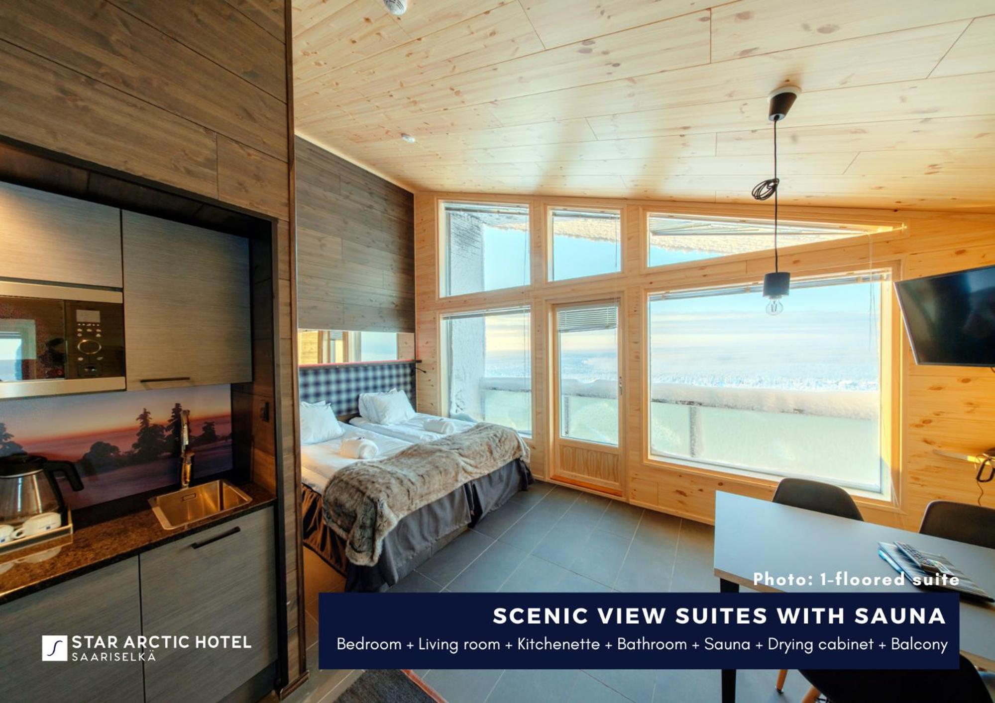 Suite, King Bed, with View, Sofa, Sauna