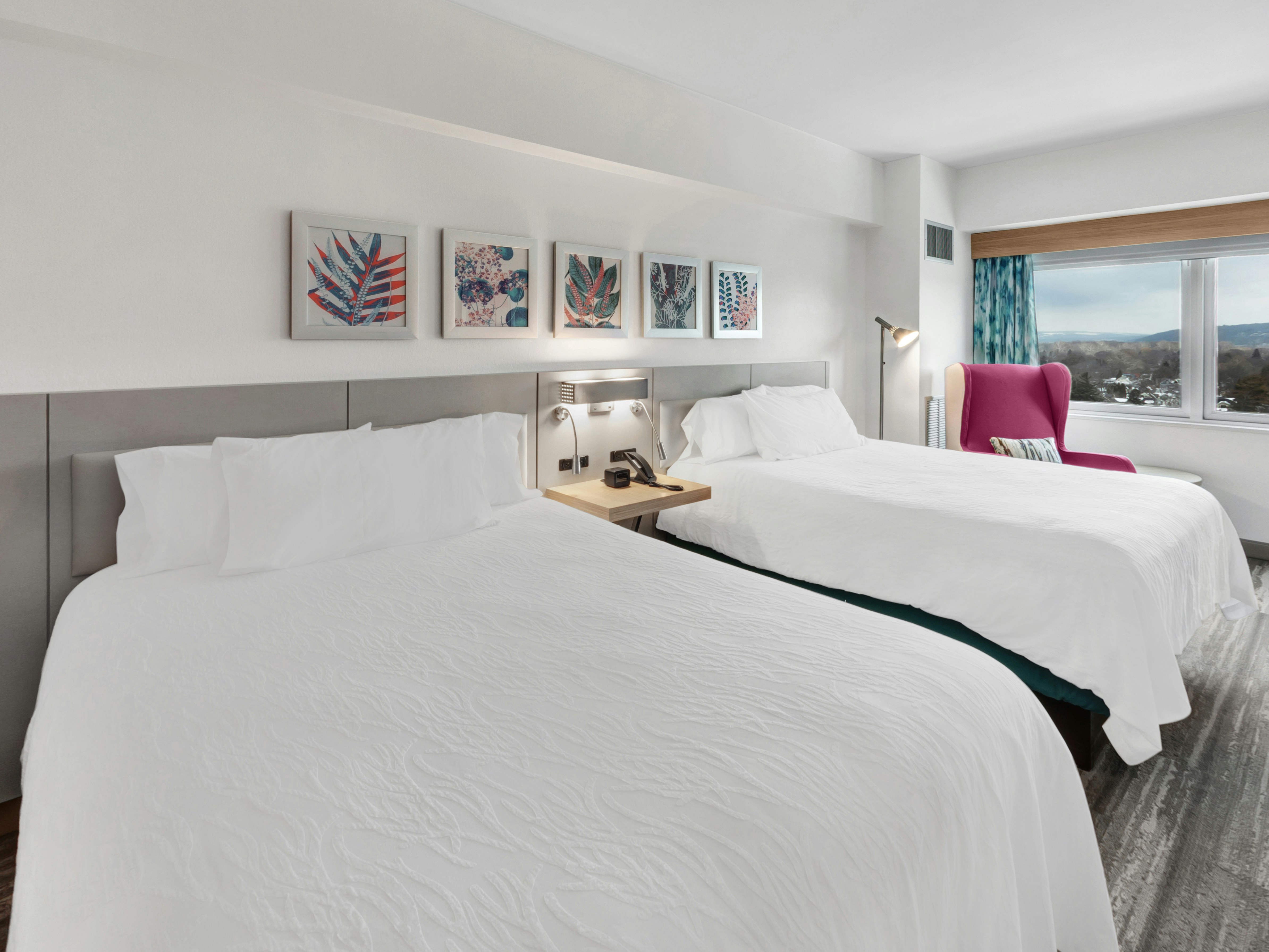 غرفة بسريرين كوين، Hilton Garden Inn Ithaca 4/10