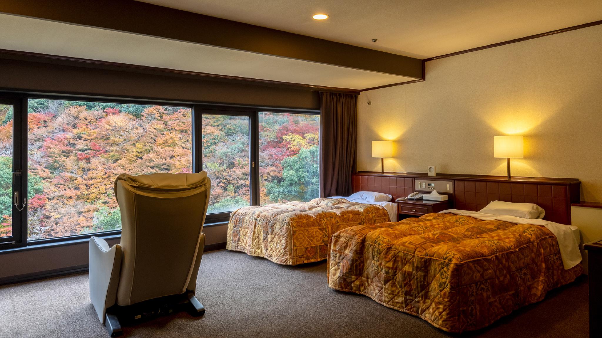 Relax, Deluxe, Twin Beds, Mountain View, River View