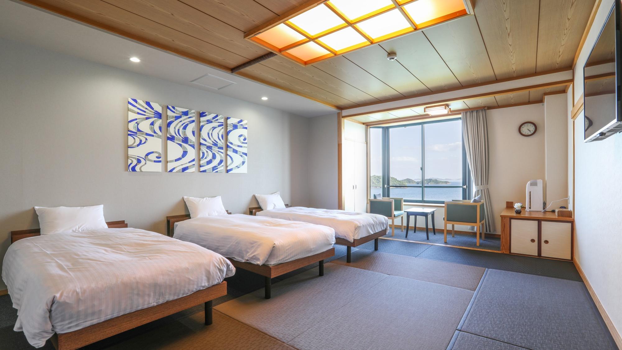 Room, Triple, Ocean View, Private Dining Area