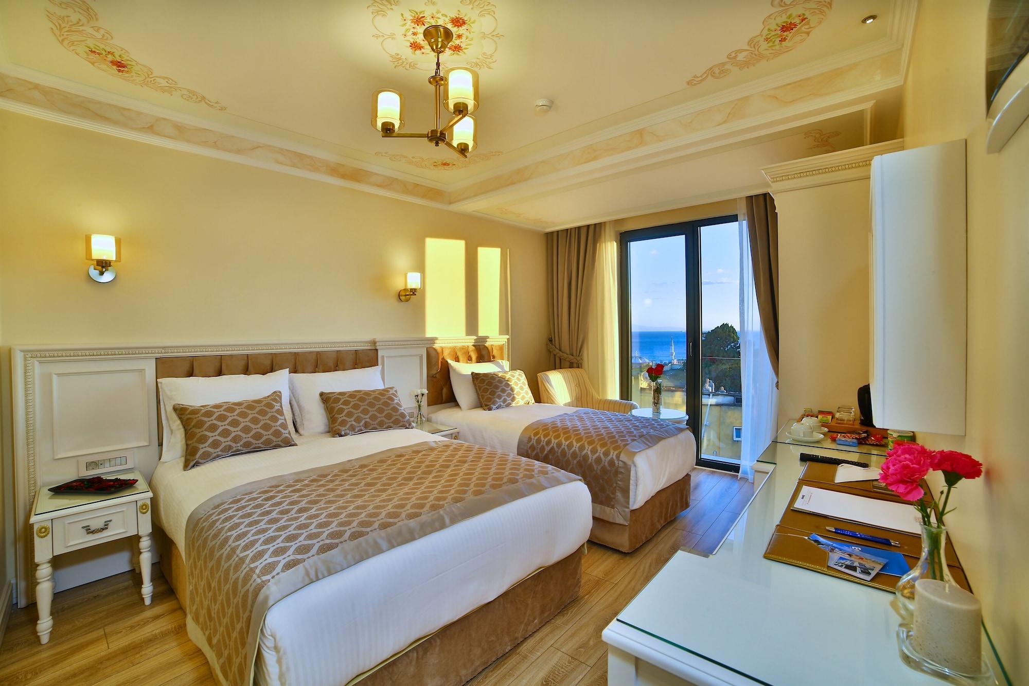 غرفة عائلية بإطلالة على البحر بغرفتي نوم، Yilsam Sultanahmet Hotel 3/6
