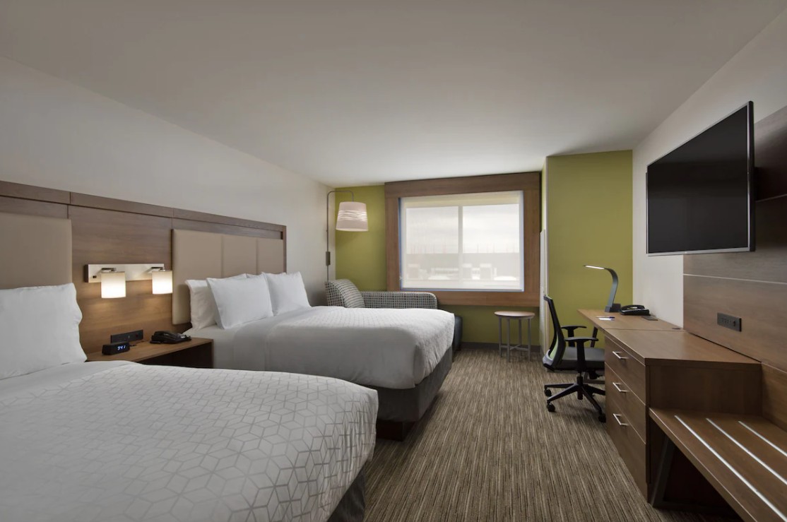غرفة قياسية بسرير مزدوج، Holiday Inn Express Suites Portland Airport Cascade Stn 3/7