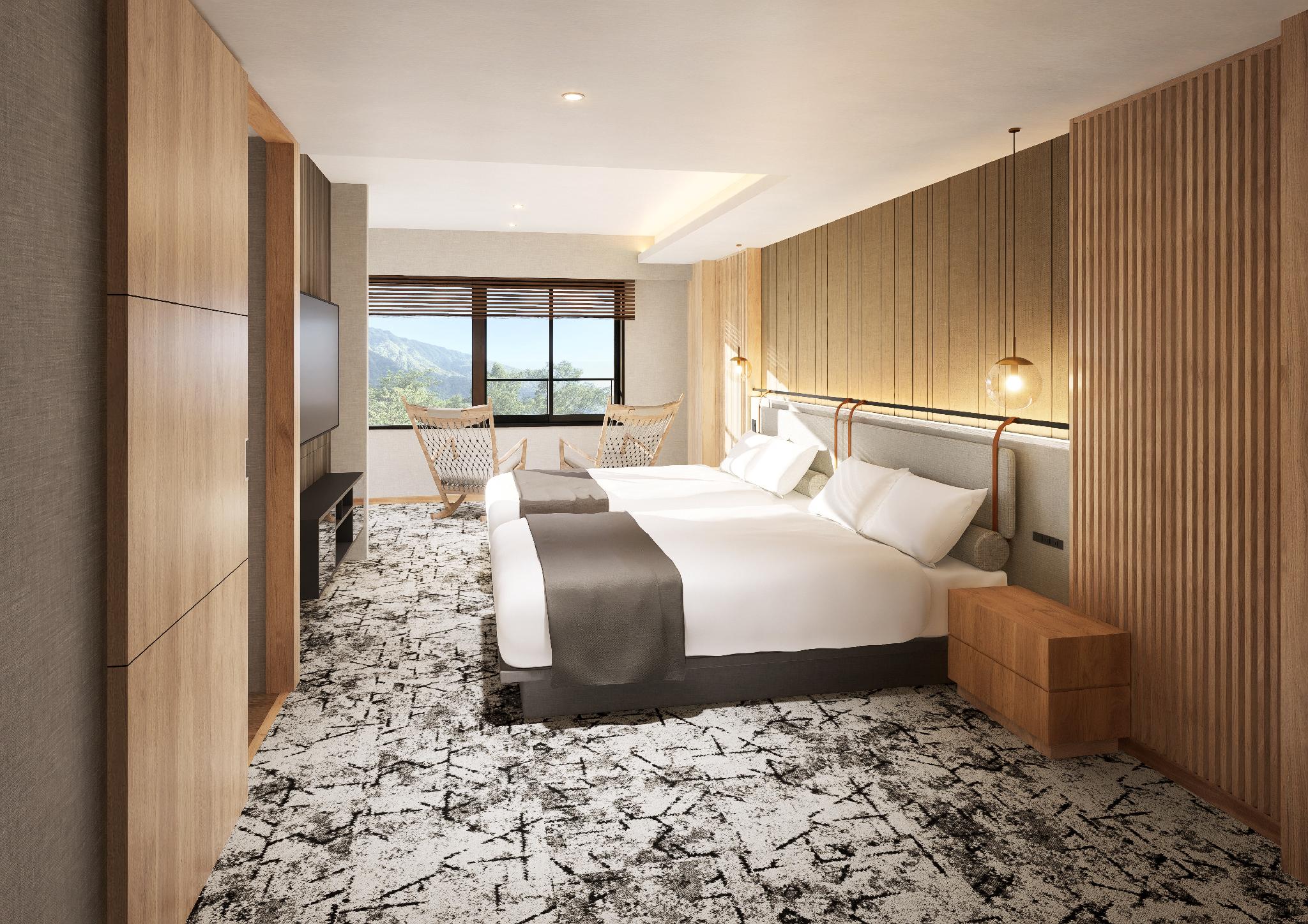 Theater, Luxury, Quadruple, Twin Beds, Mountain View