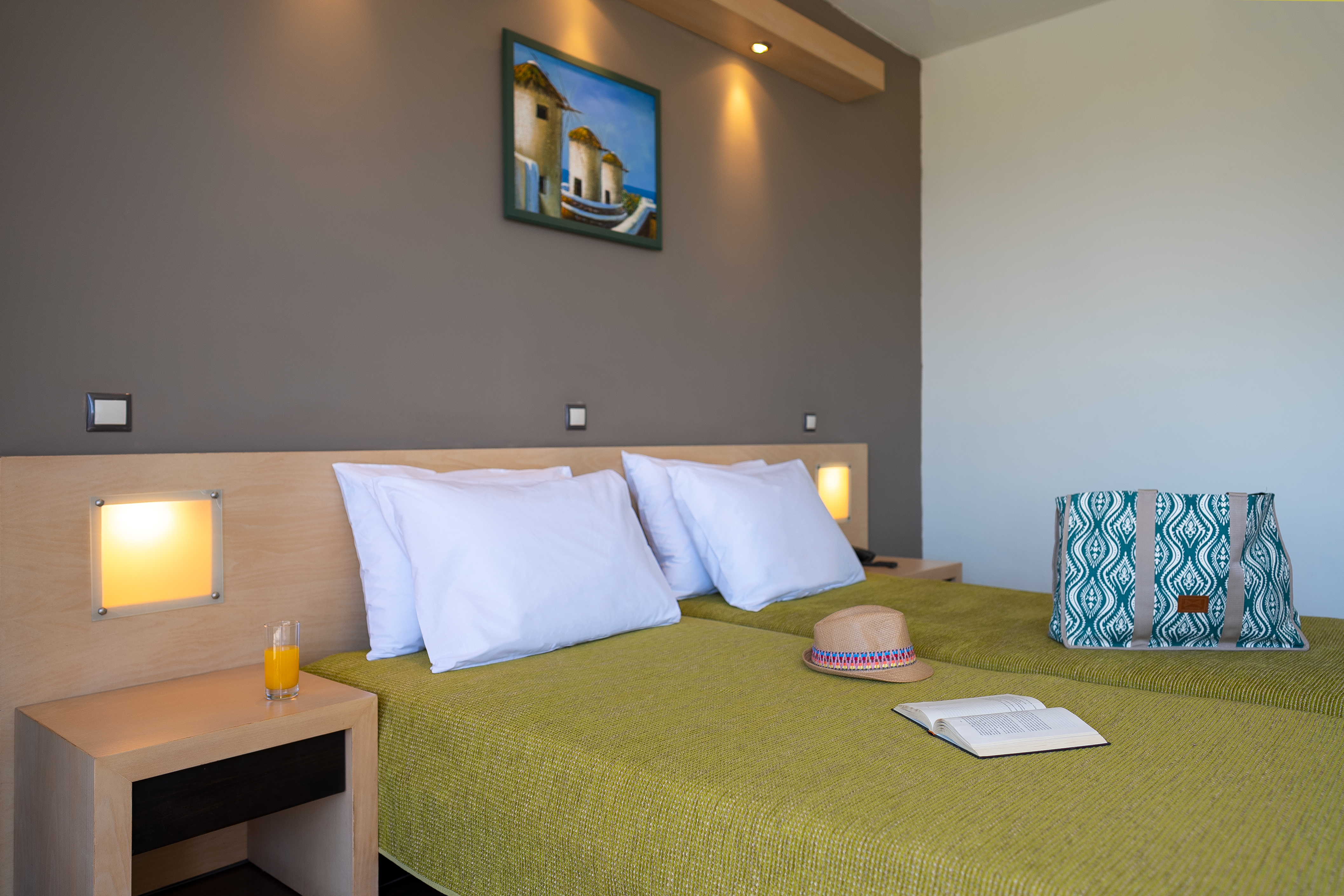 غرفة بسرير مزدوج أو سريرين منفصلين بإطلالة على الحديقة، Cathrin Hotel By Anayia All Inclusive Resorts 2/6