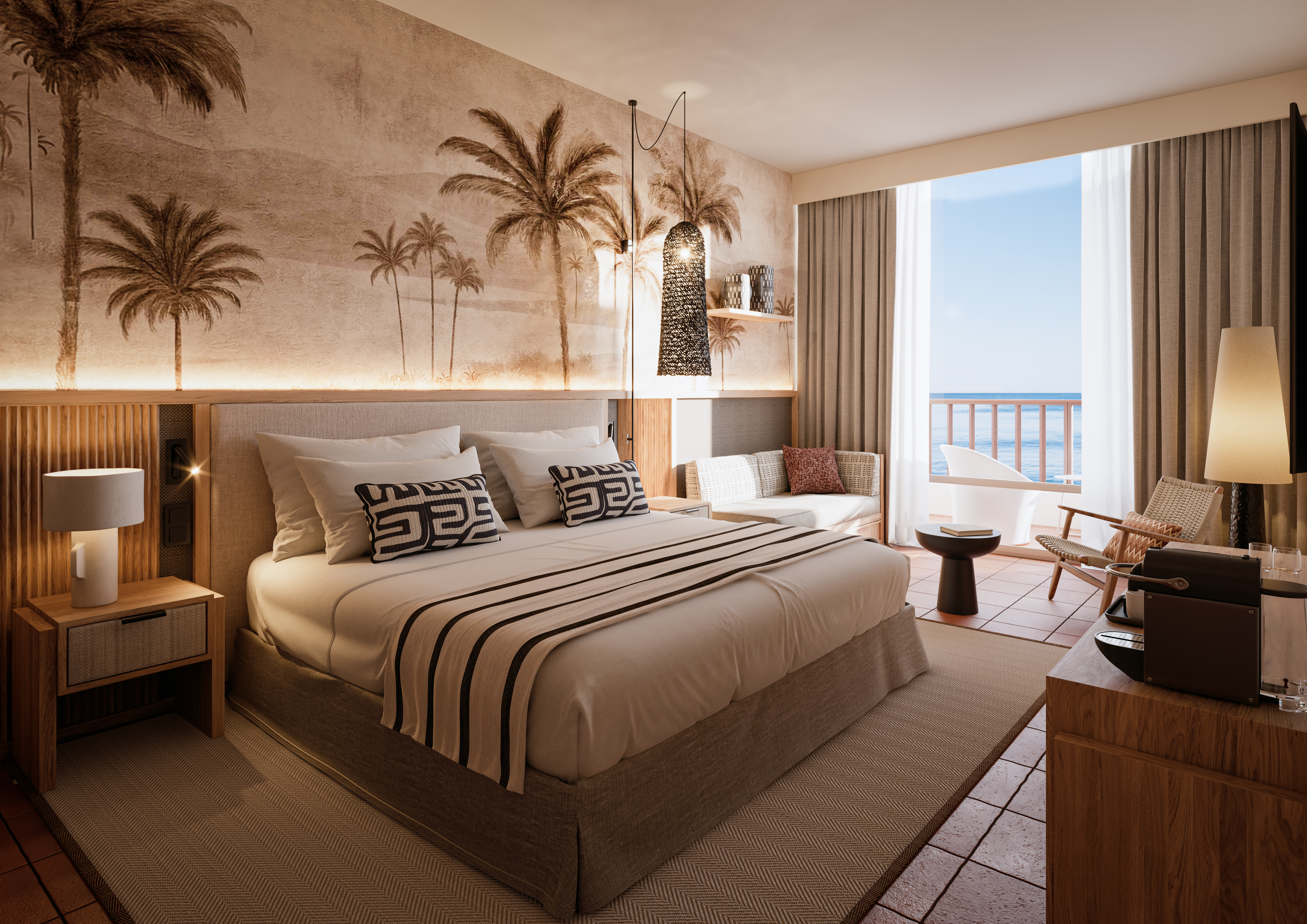 Room, Double or Twin Bed, Lateral Side Sea View، Esencia de Fuerteventura by Princess Hotels 3/7