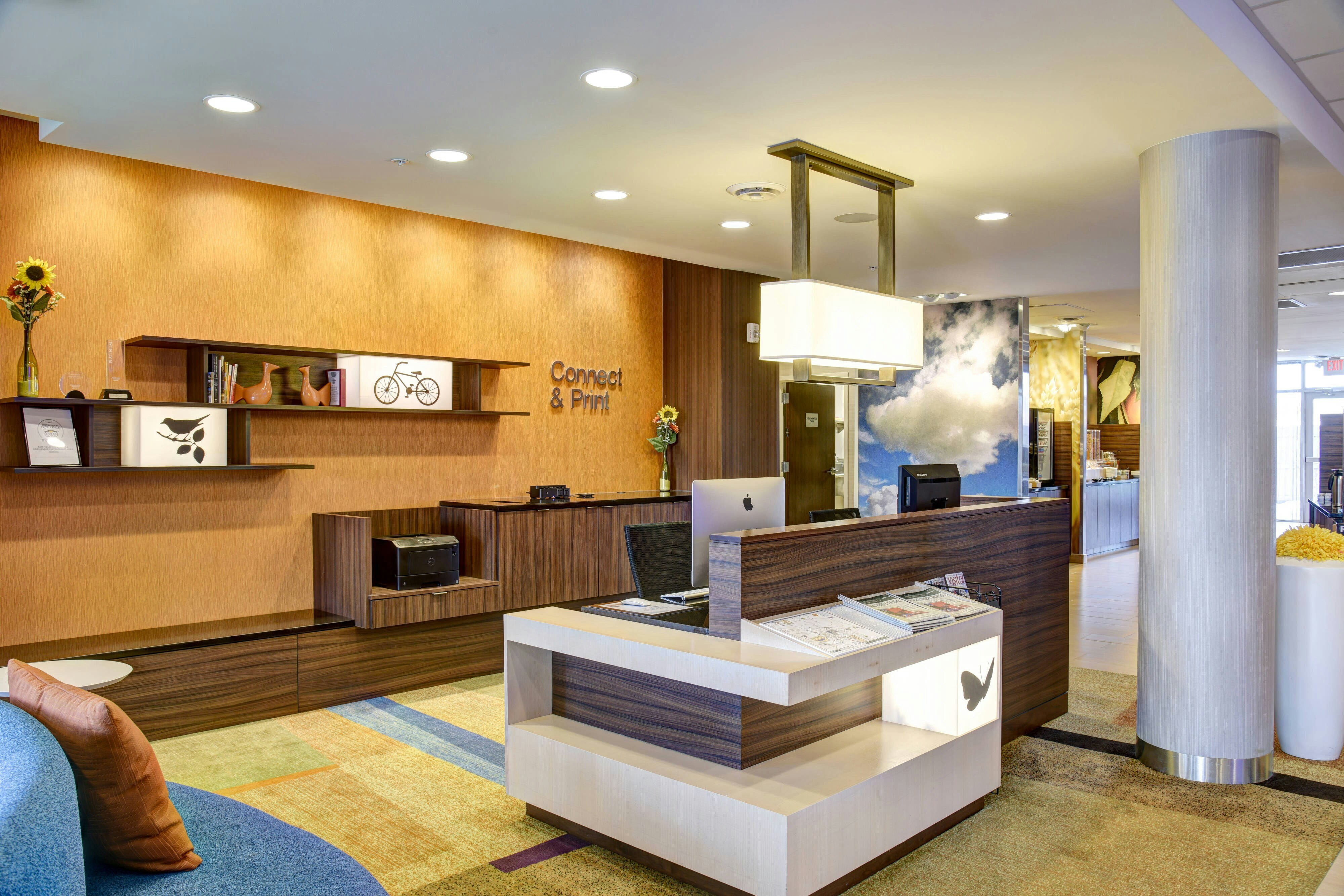 Lobby at Fairfield Inn Suites Rochester Mayo Clinic Area St Marys, ROCHESTER - MN