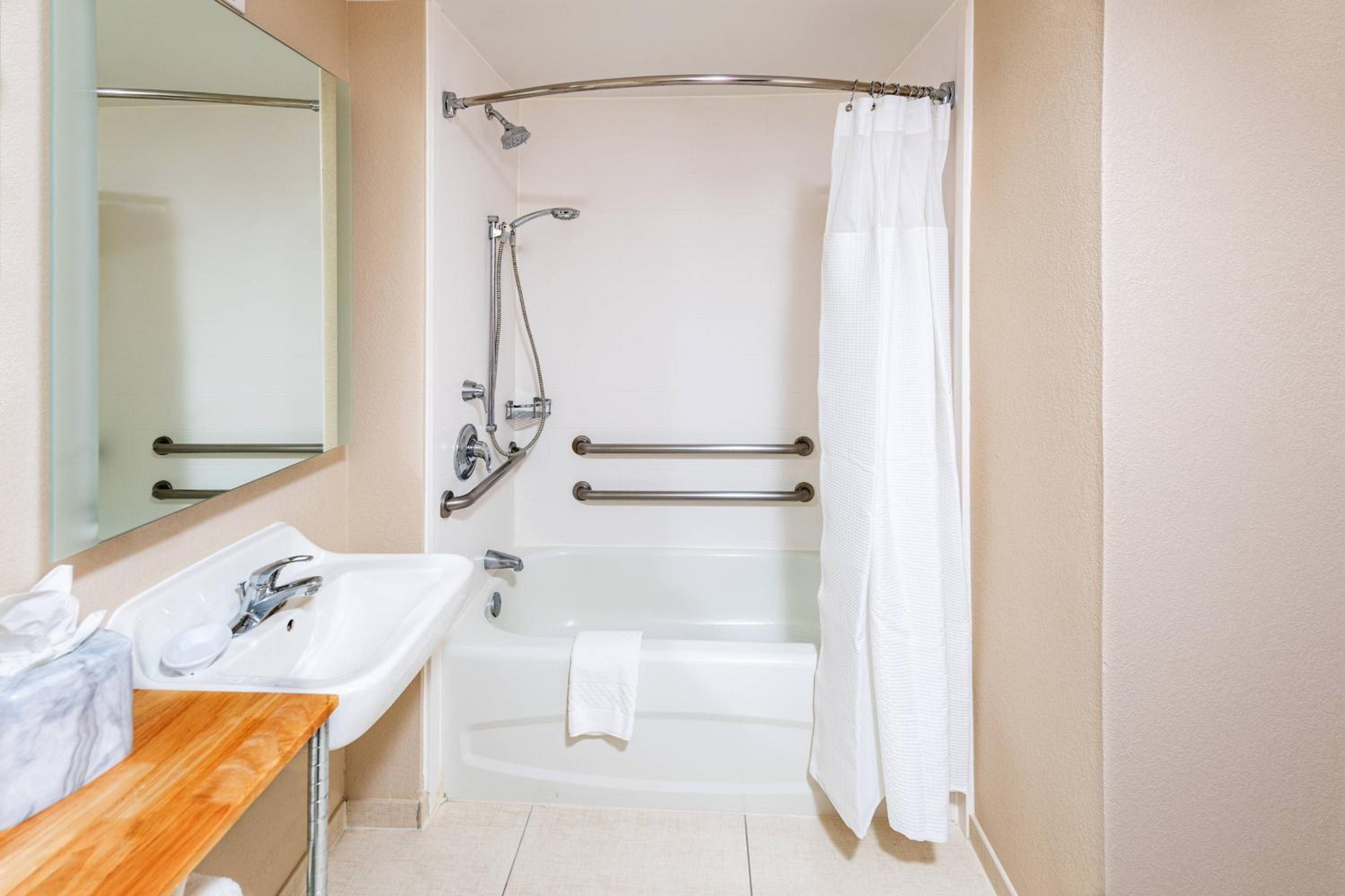جناح بسرير كوين مع أريكة بحوض استحمام لذوي الإعاقة، Springhill Suites Houston Medical Center Nrg Park 5/8
