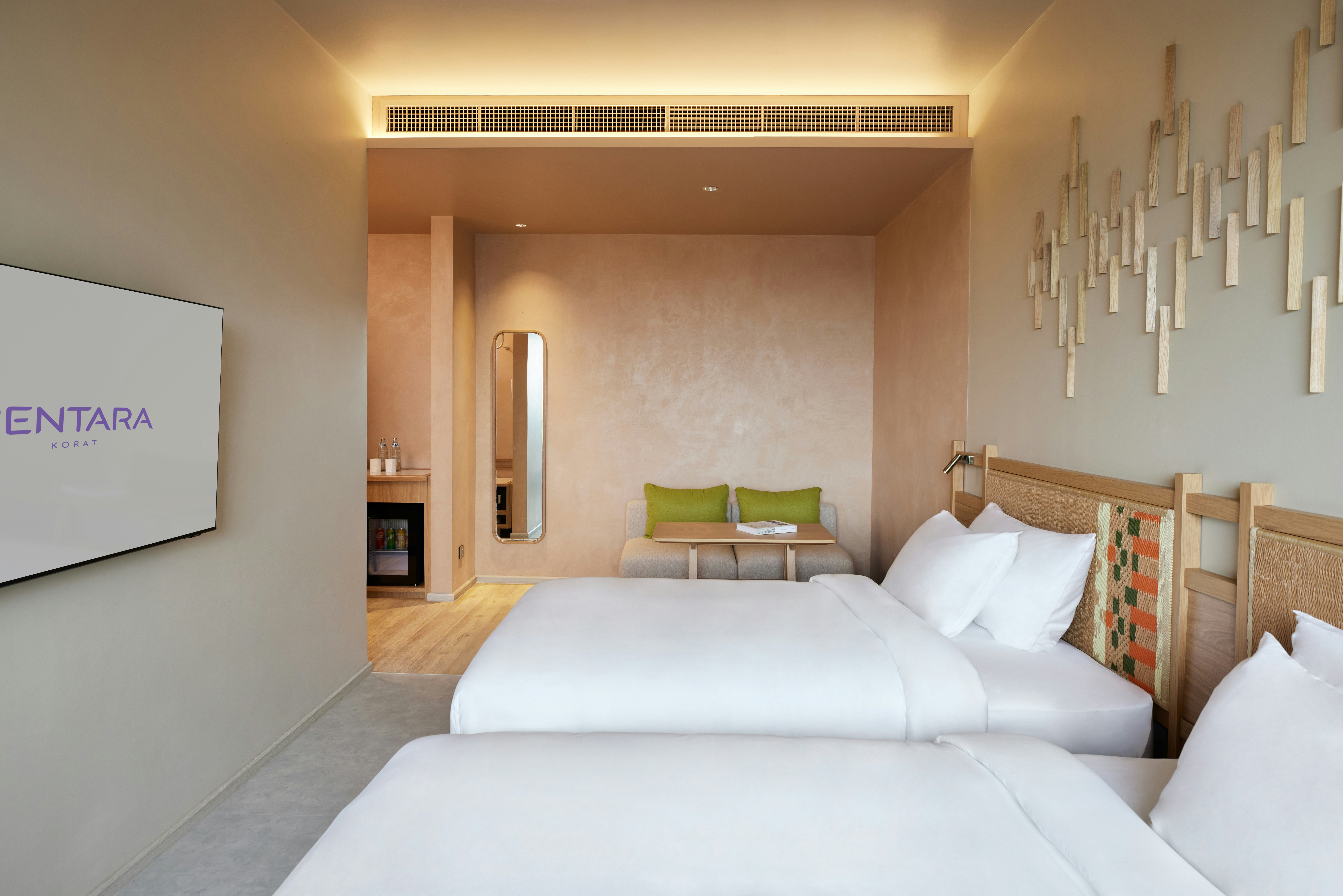 studio, 2 double beds