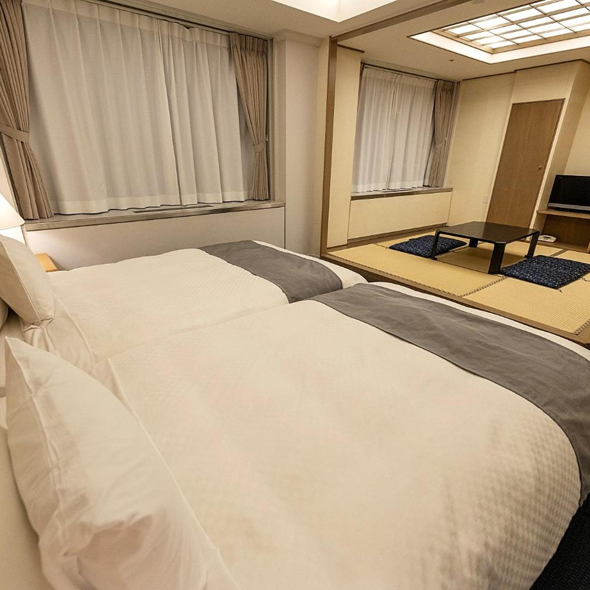 Room, Twin Beds, Tatami, Main Tower