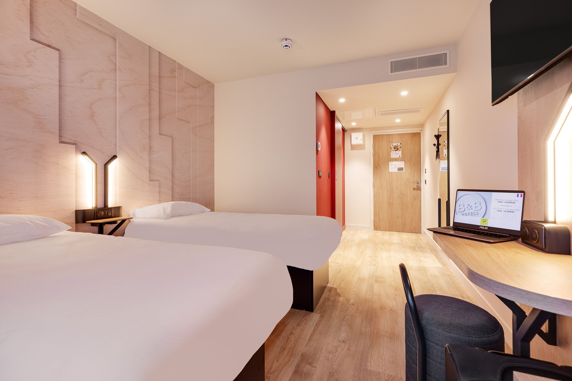 غرفة بسريرين منفصلين، B&B HOTEL Lille Lillenium Eurasante 2/3