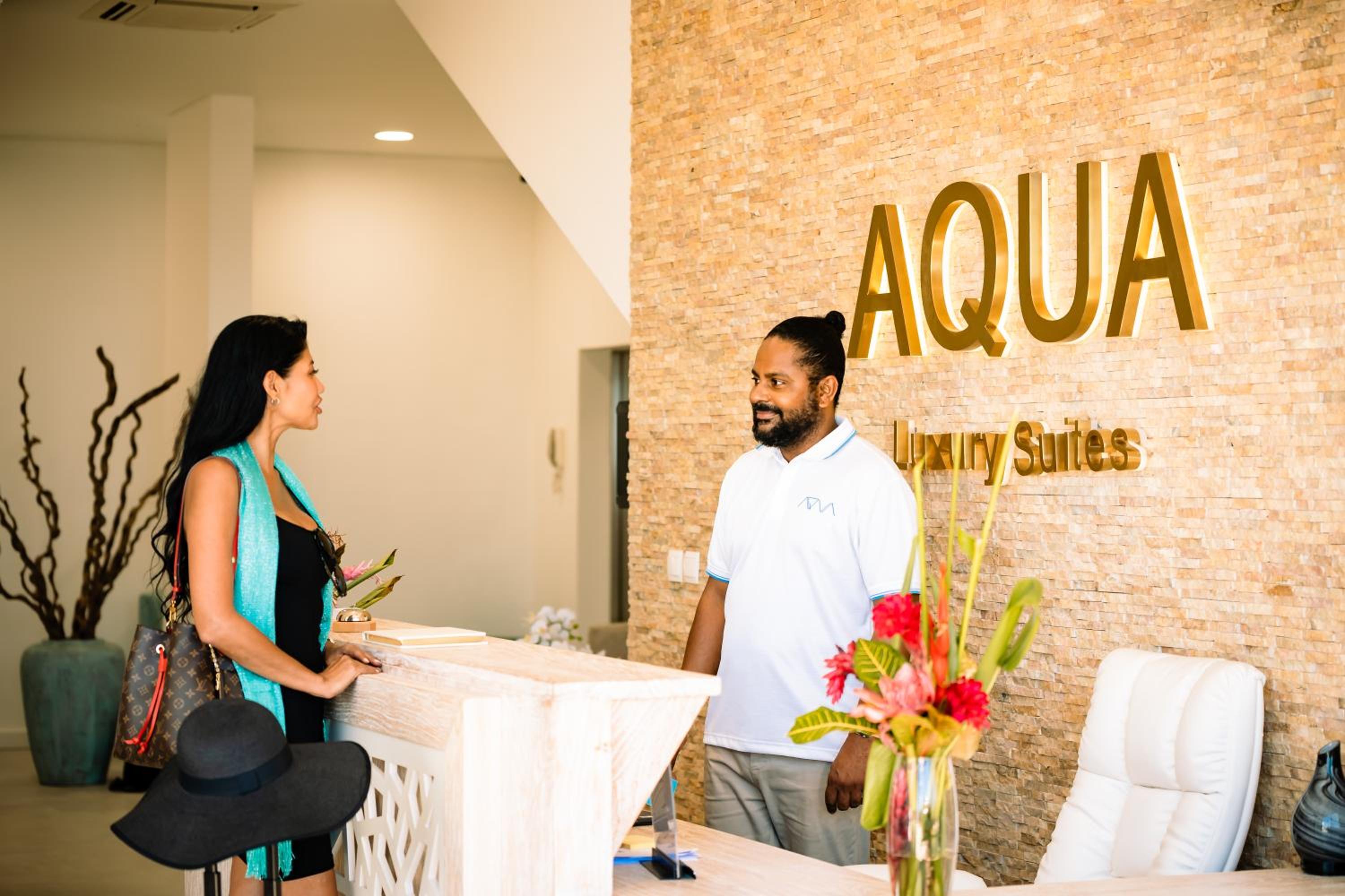 Lobby at AQUA Boutique Hotel, MAHE