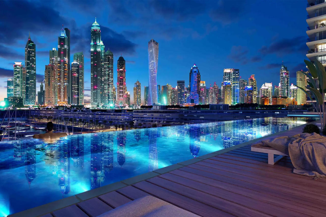3BR with Marina Skyline View & Private Beach 22/26