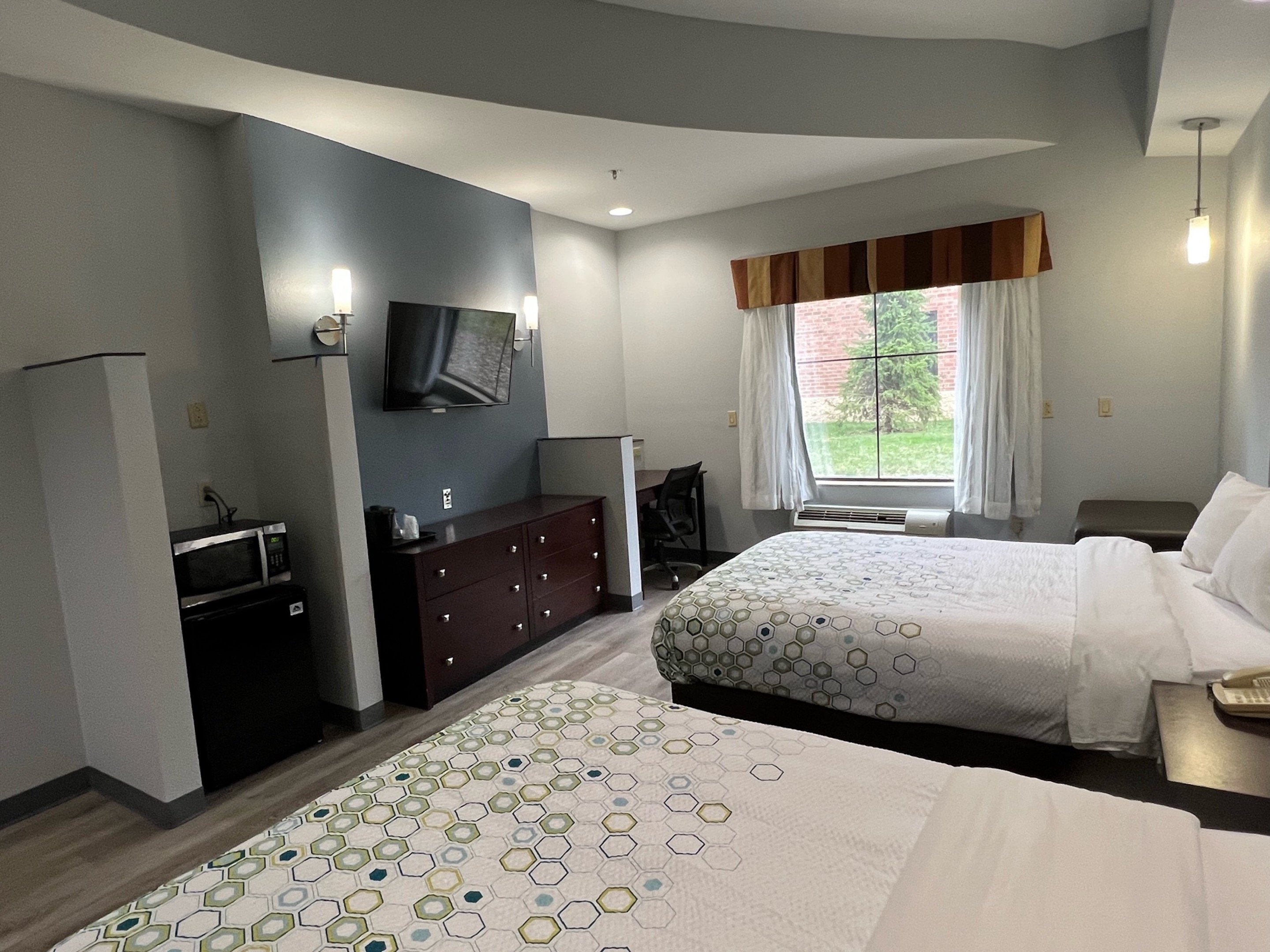 Studio, 2 Double Beds, Accessible