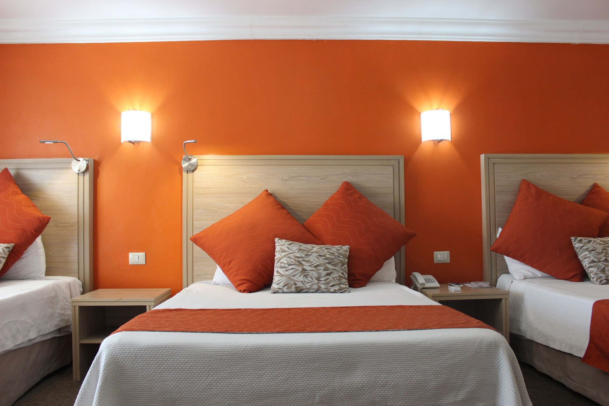Family, 1 Single and 2 Double Beds