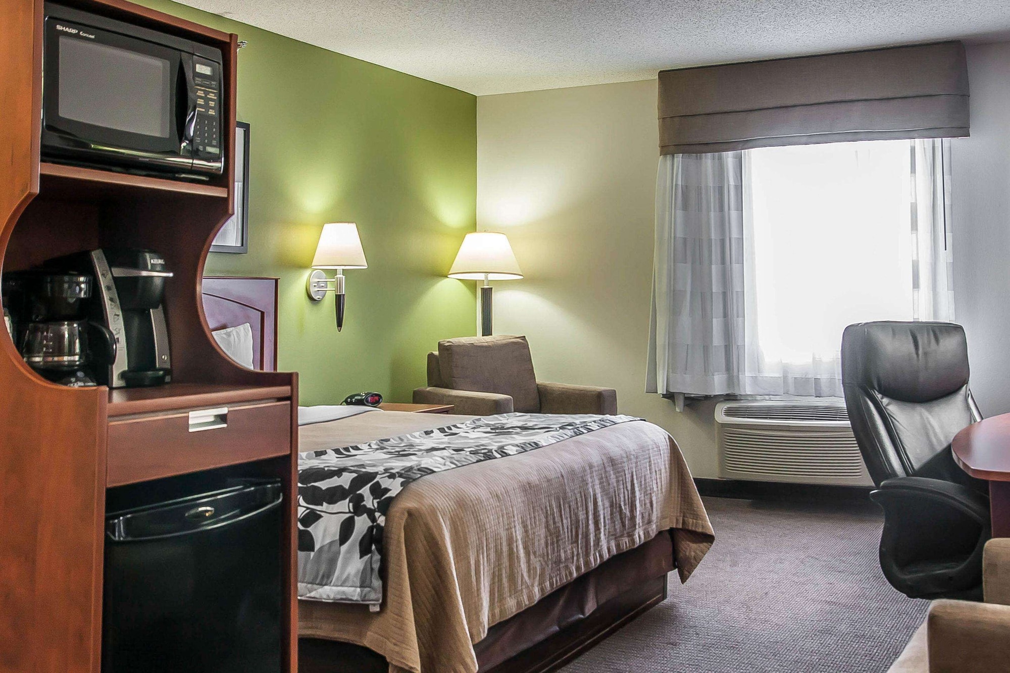 غرفة قياسية بسرير كينج، Sleep Inn and Suites Conference Center And Water Park 5/7