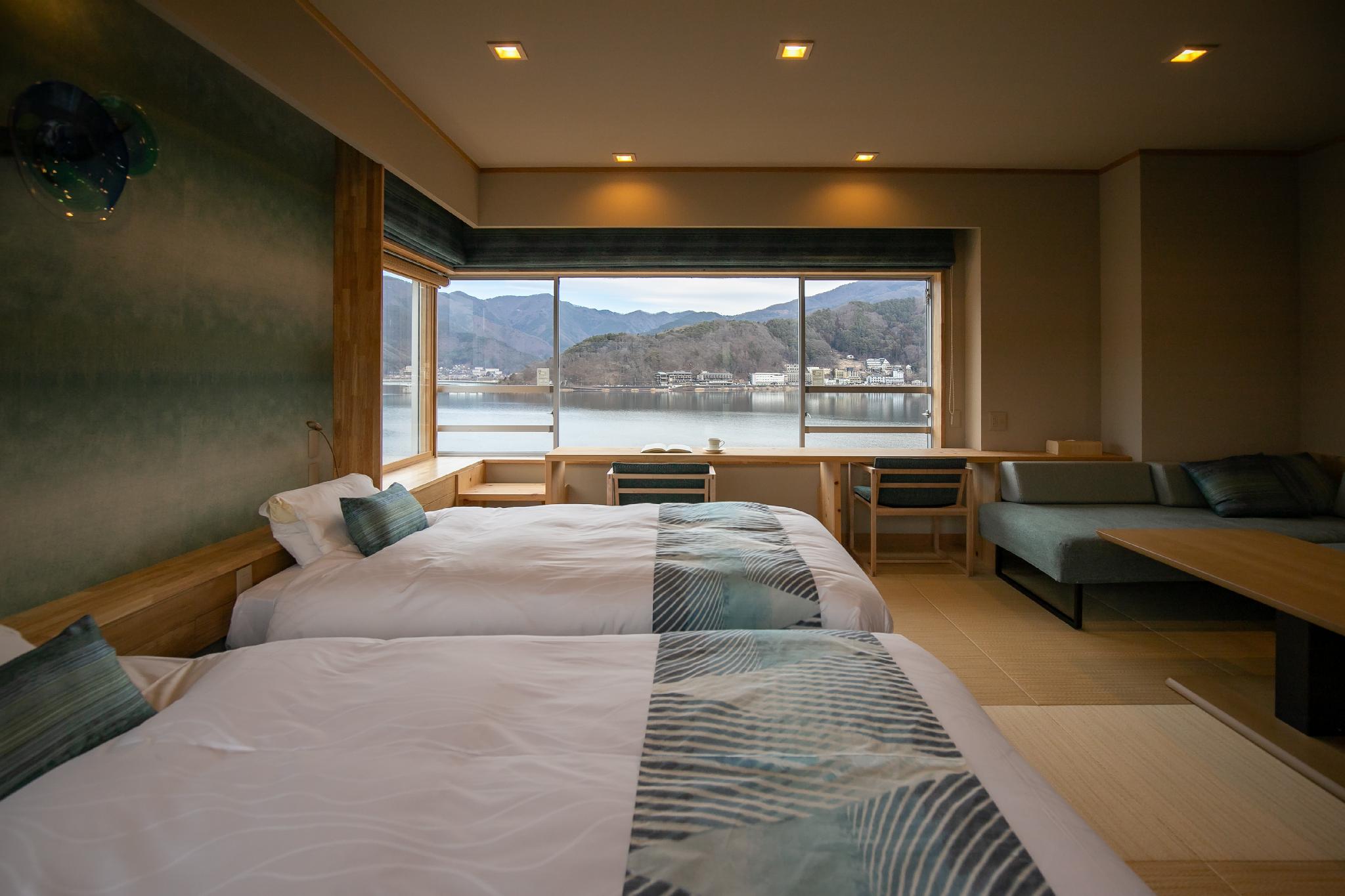 Room, Lake View, Tatami, Bathtub, West Wing, Corner، Fuji Lake Hotel 2/2