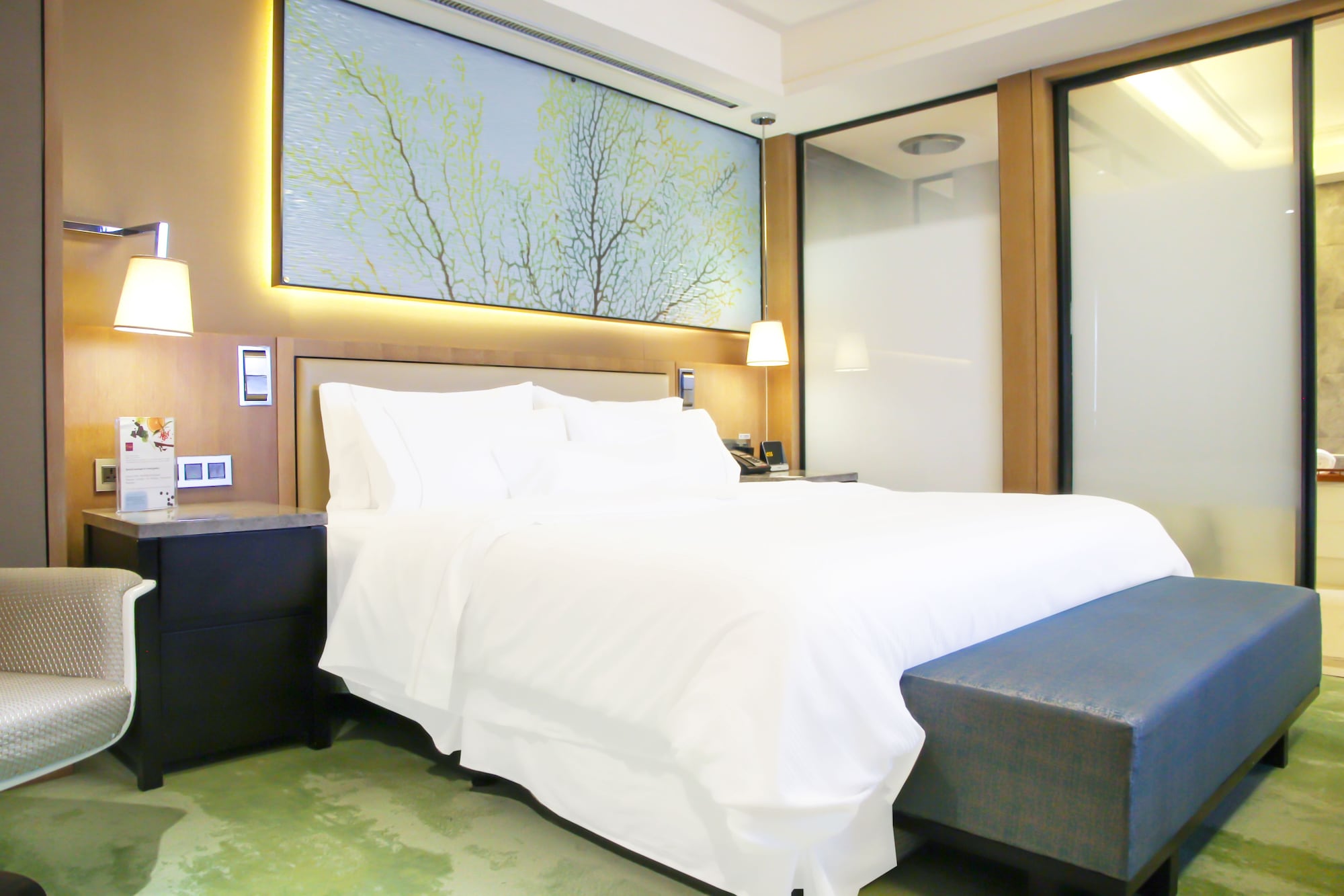 غرفة كلوب بسرير كينج بإطلالة على المدينة، The Westin Qingdao 4/5