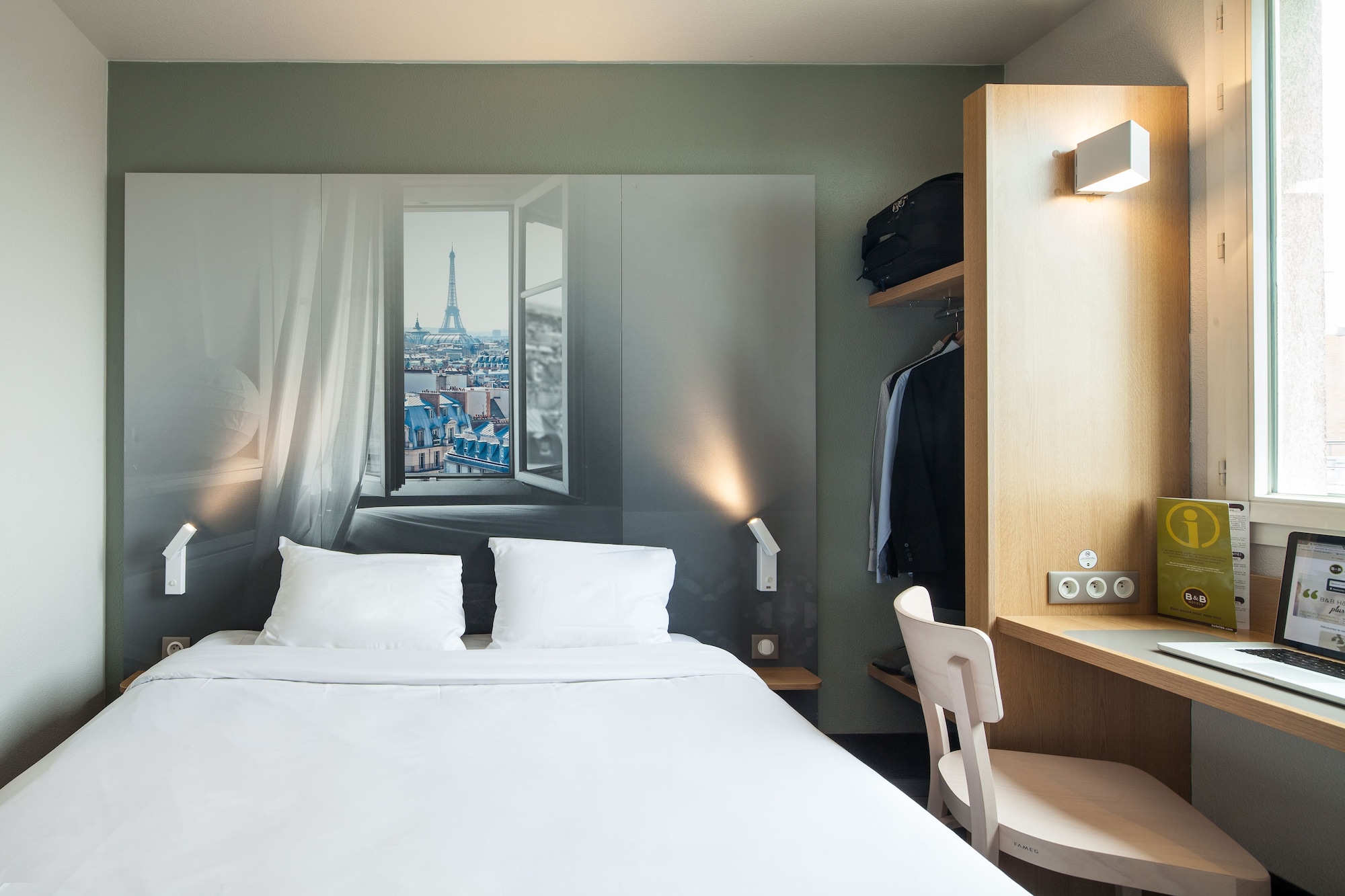 غرفة مزدوجة، B&B HOTEL Paris Porte de la Villette 2/3
