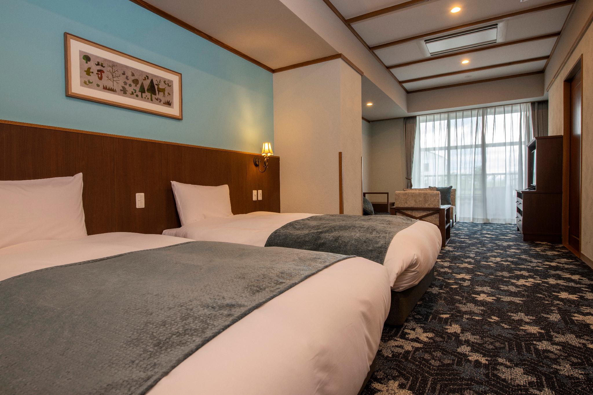 Room, Triple, Twin Beds, Outdoor Bath, Sofa