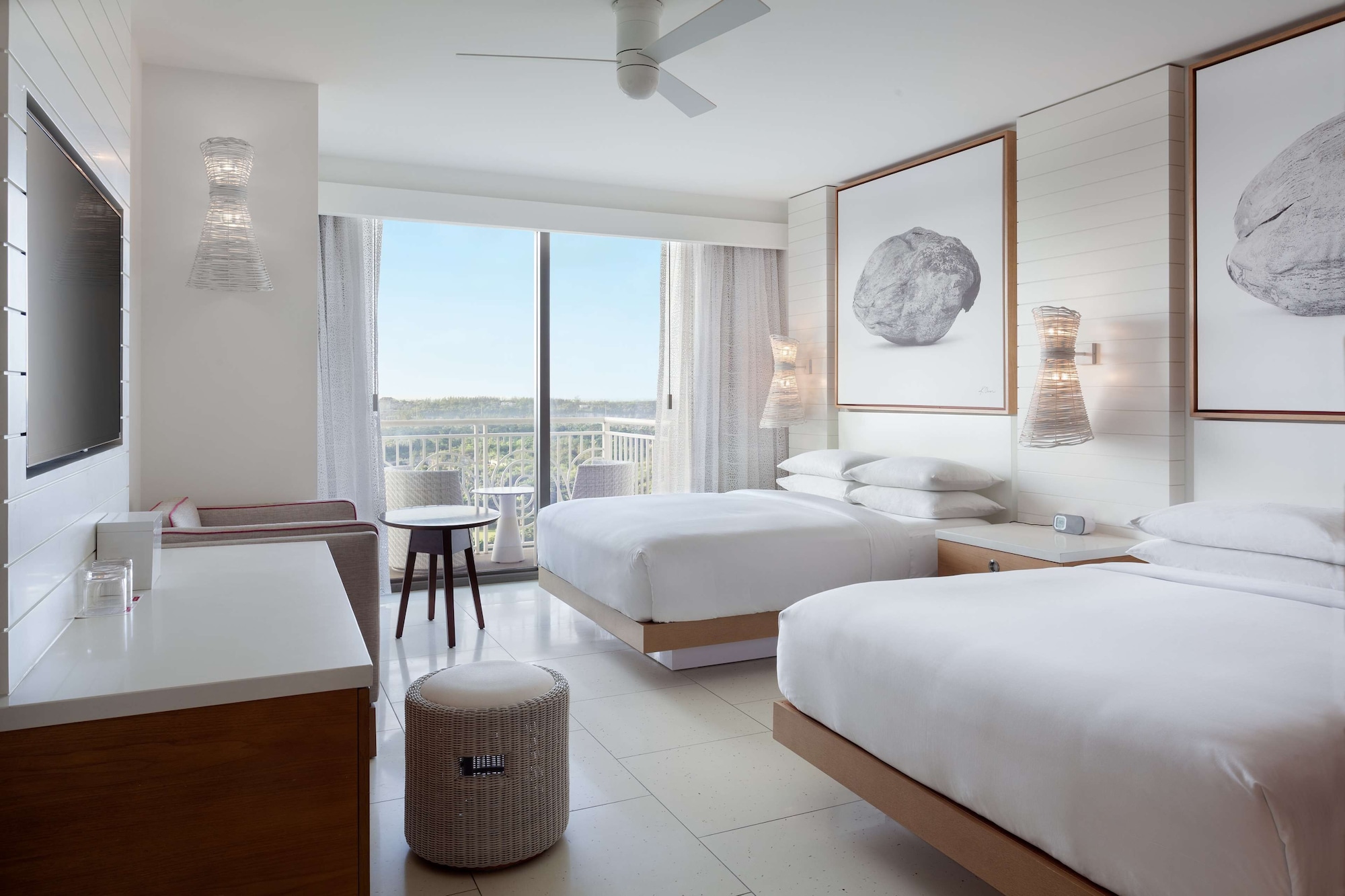 1 Bedroom, Deluxe, Residence, 2 Queen Beds, Fountain View, West Tower