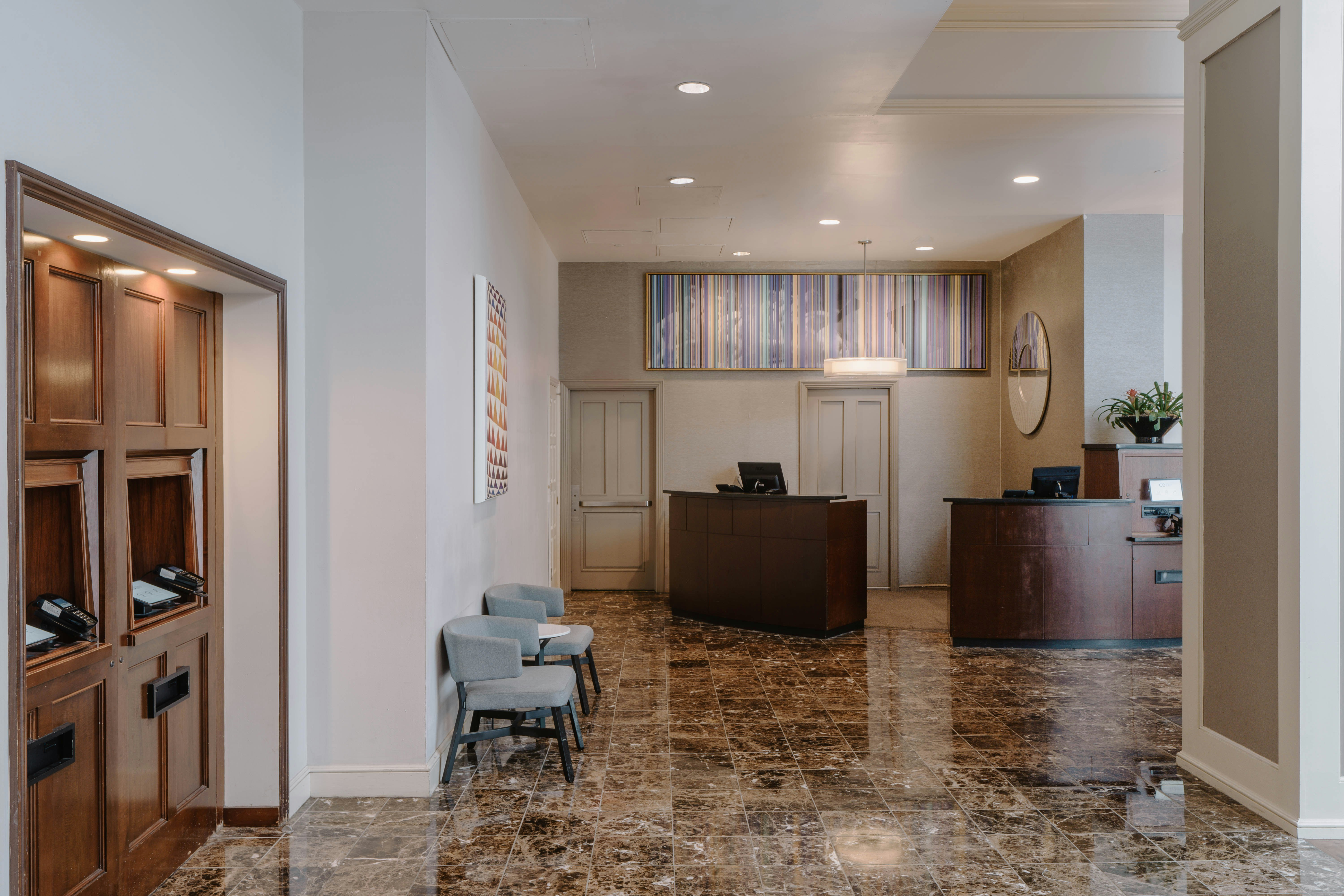 Lobby at Club Quarters Hotel In Philadelphia, PHILADELPHIA - PA
